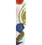 Diamante Horseshoe Lucky Charm Liberty Print Braid Bracelet