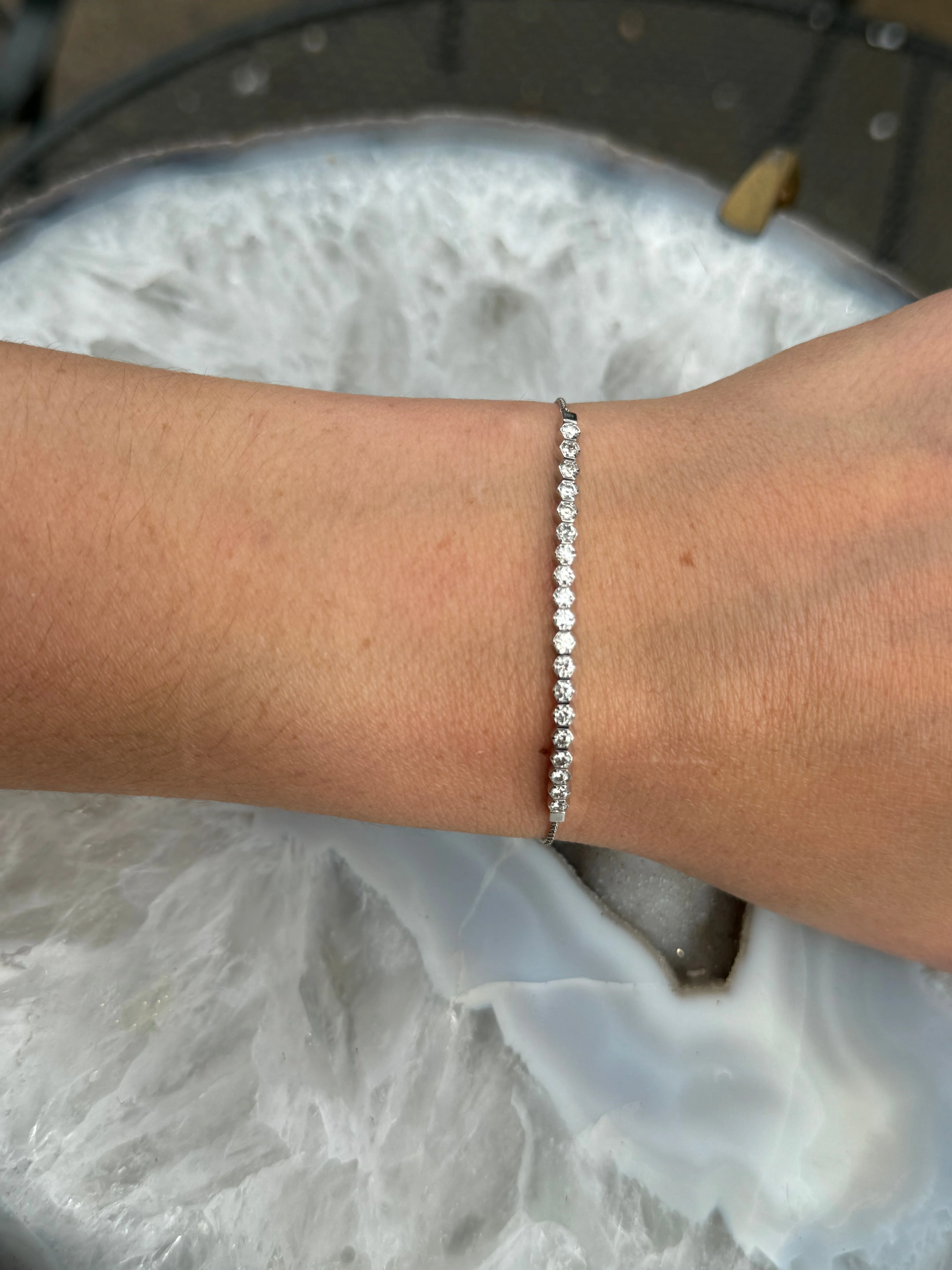 Diamond Slider Tennis Bracelet