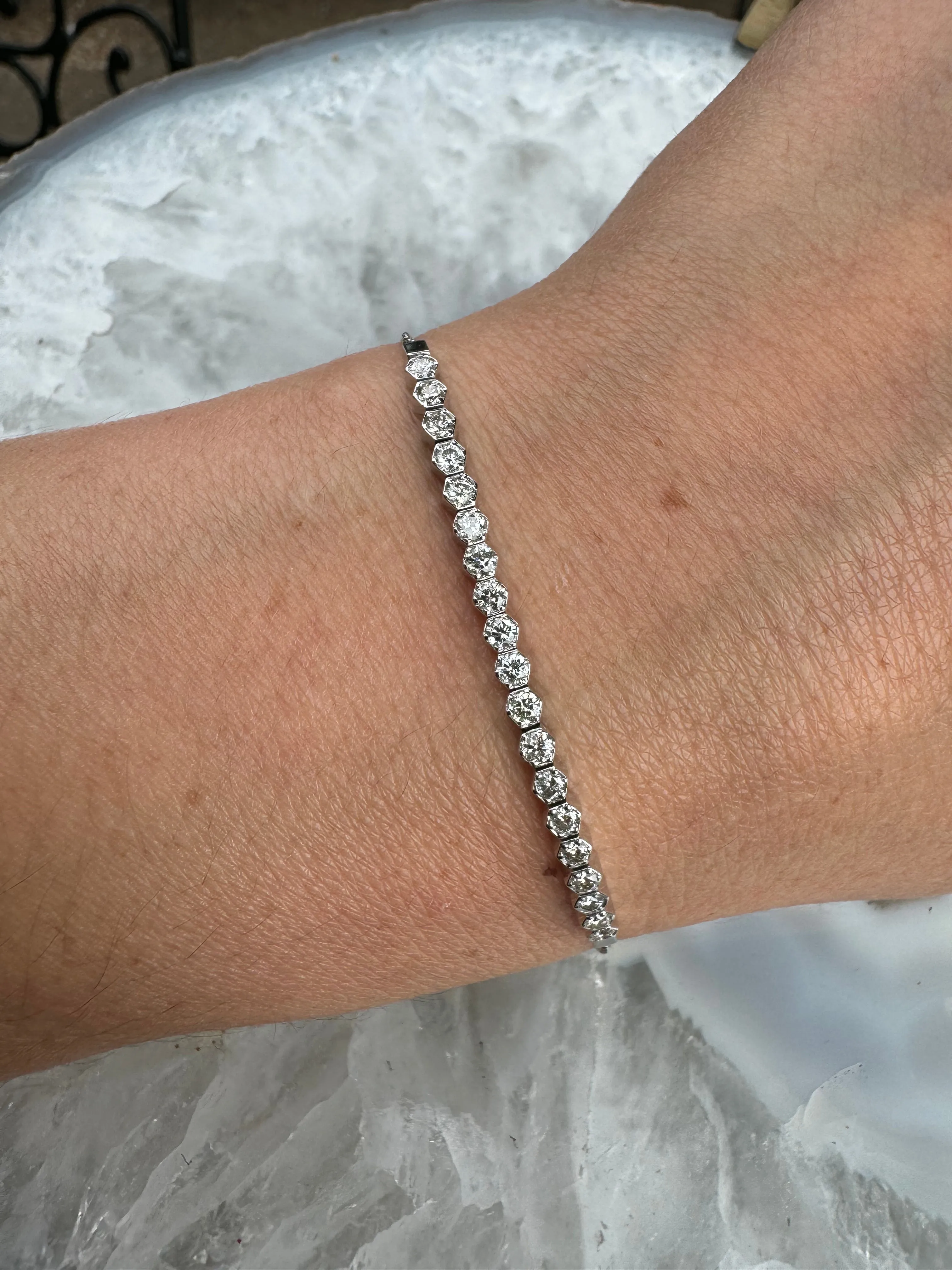 Diamond Slider Tennis Bracelet