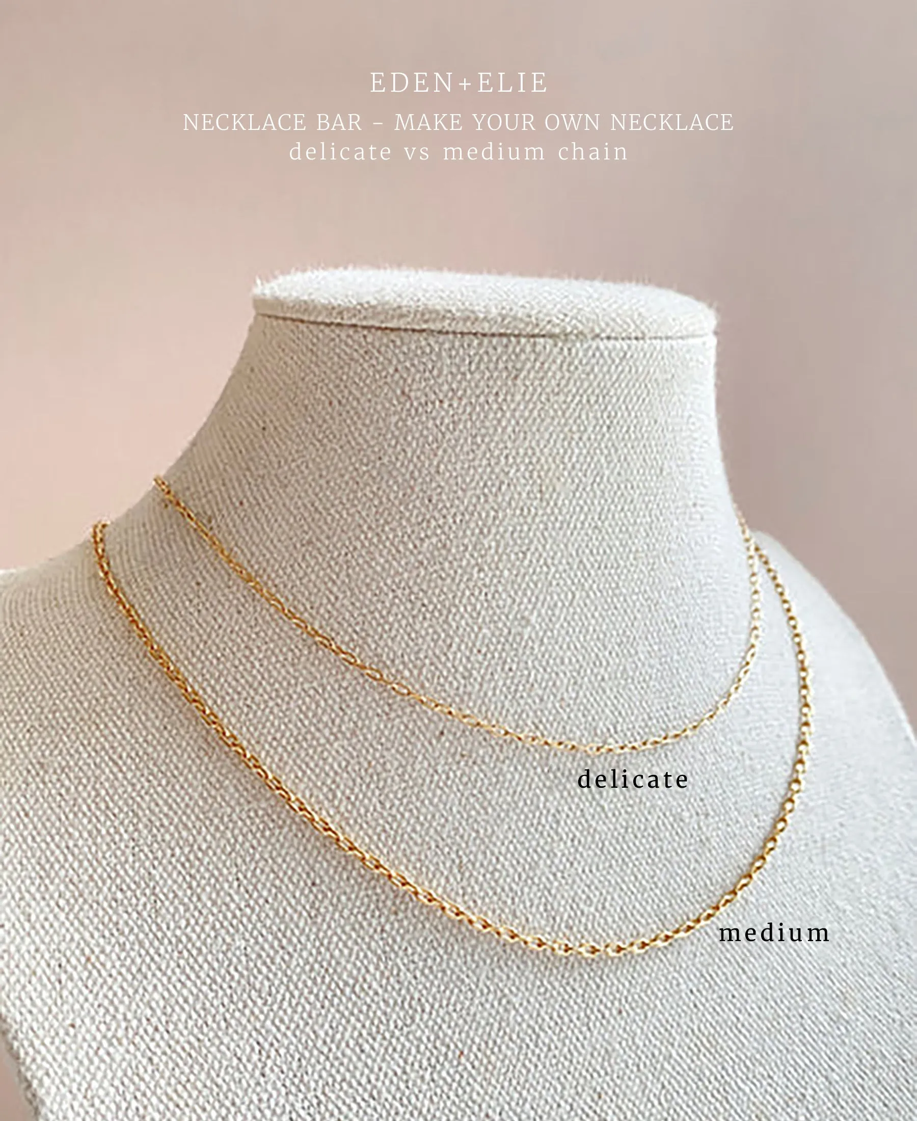 EDEN   ELIE Necklace Bar single bead   optional chain - coral red