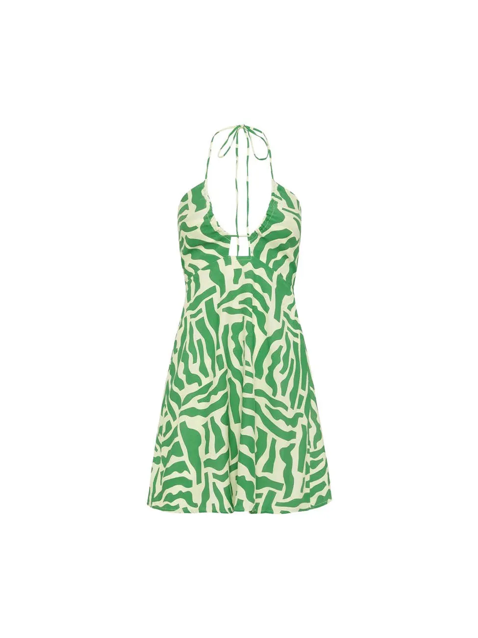 Faithfull the Brand Surrau Mini Dress in Tulli Green