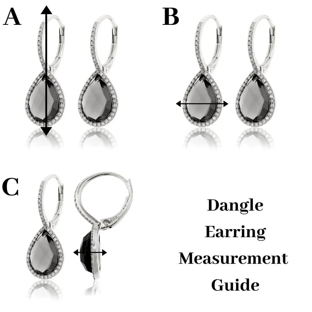 Fancy Color Brown Diamond Dangle Earrings