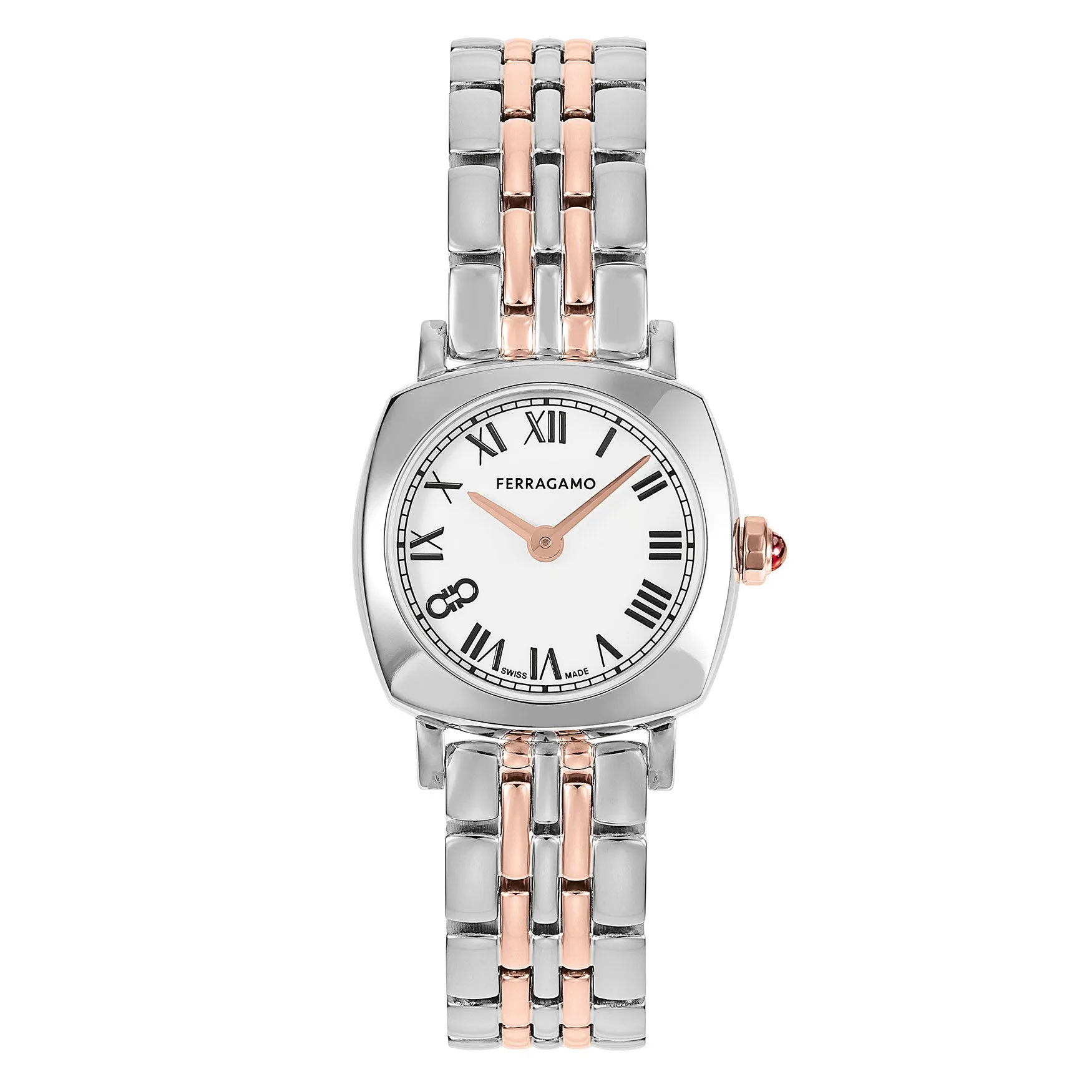 Ferragamo Soft Square Two-Tone Bracelet Watch | 23mm | SFKU00523