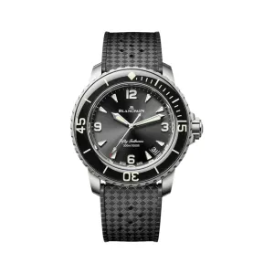 Fifty Fathoms Automatique Titanium 42mm - Black on Tropic Rubber Strap