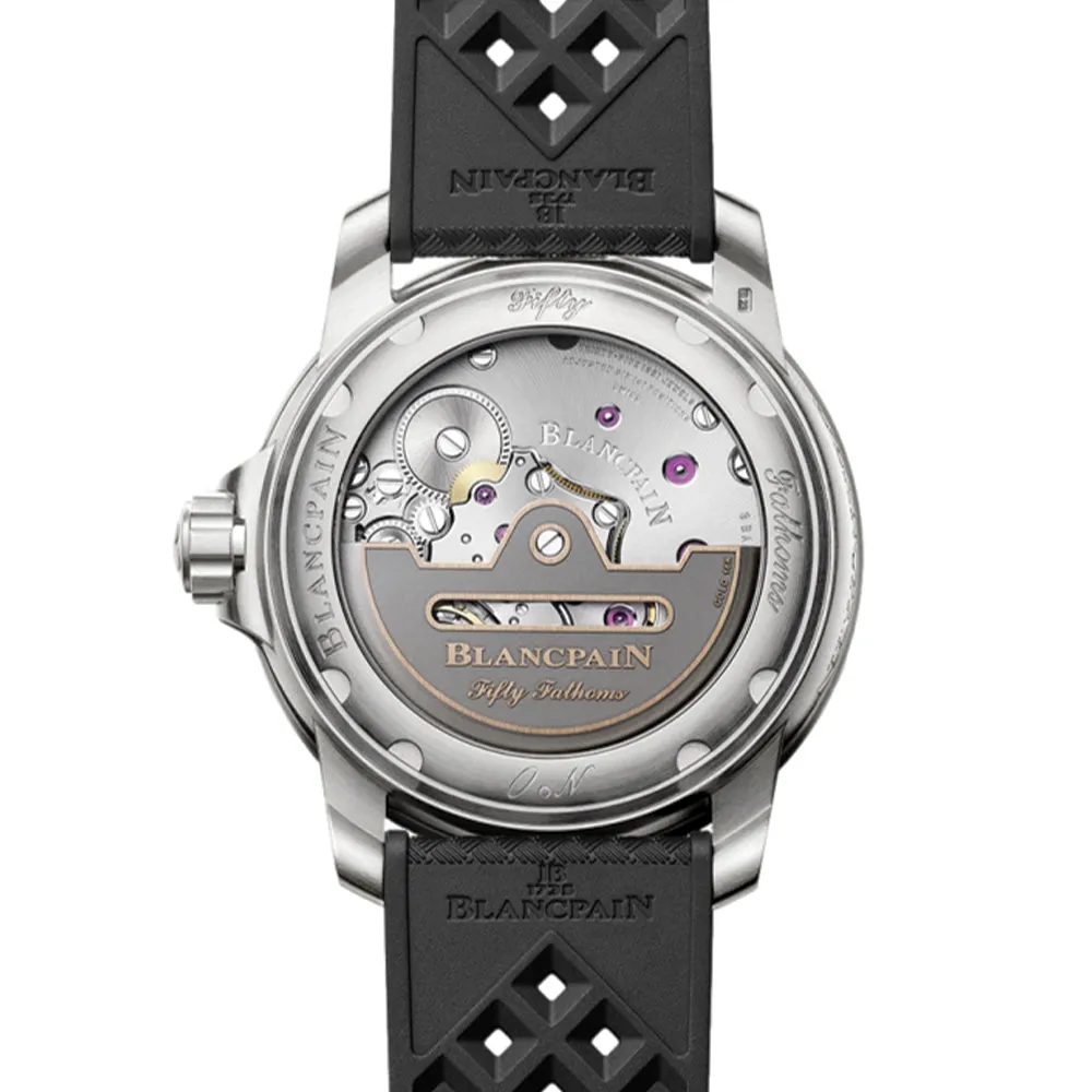 Fifty Fathoms Automatique Titanium 42mm - Black on Tropic Rubber Strap