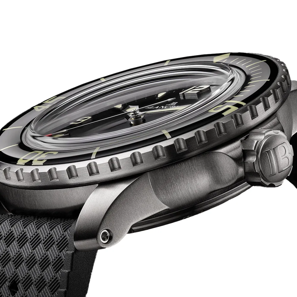 Fifty Fathoms Automatique Titanium 42mm - Black on Tropic Rubber Strap