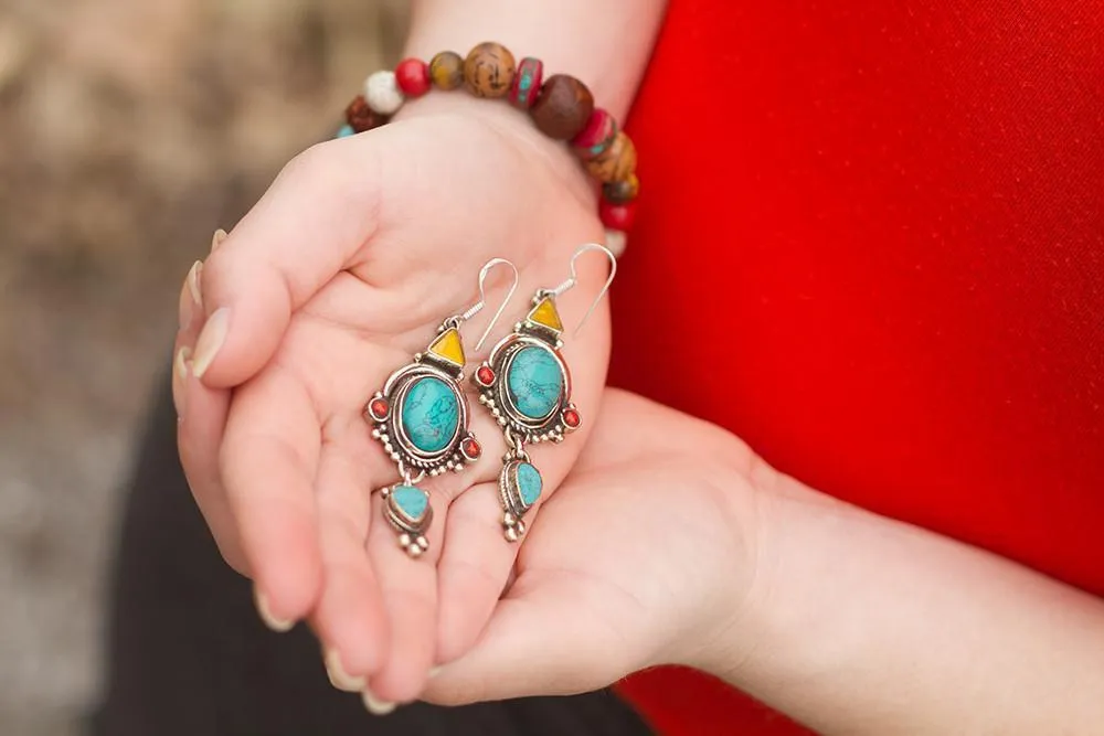 Geometric Dangle Earrings