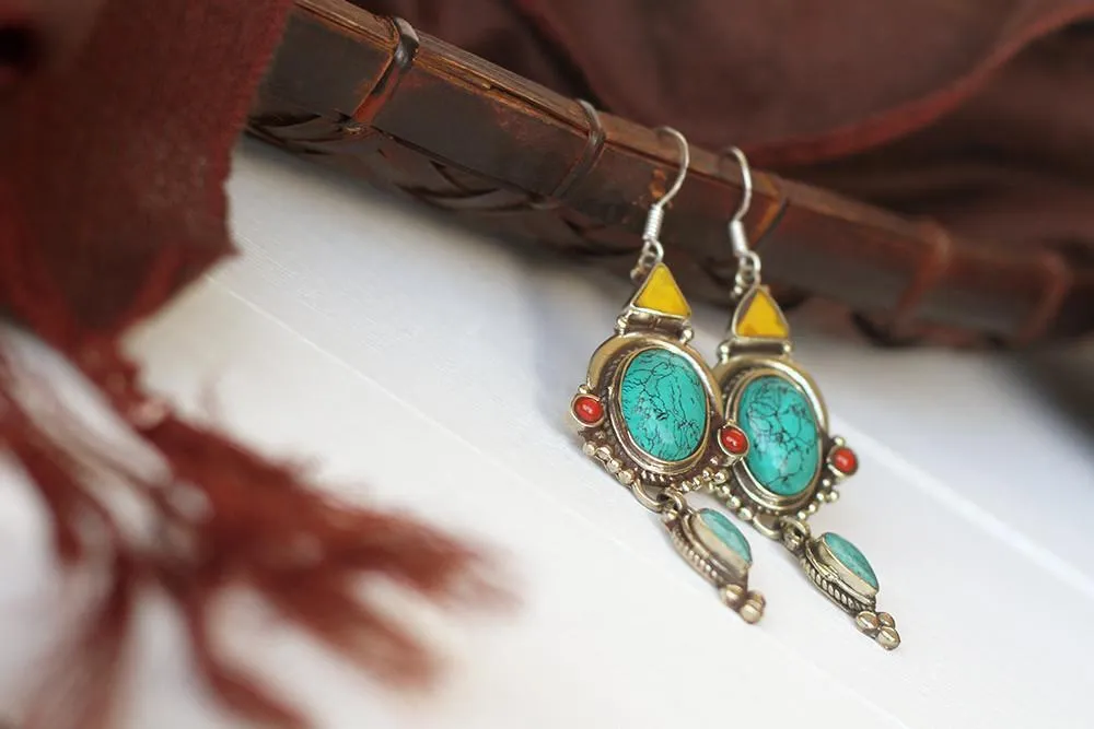 Geometric Dangle Earrings