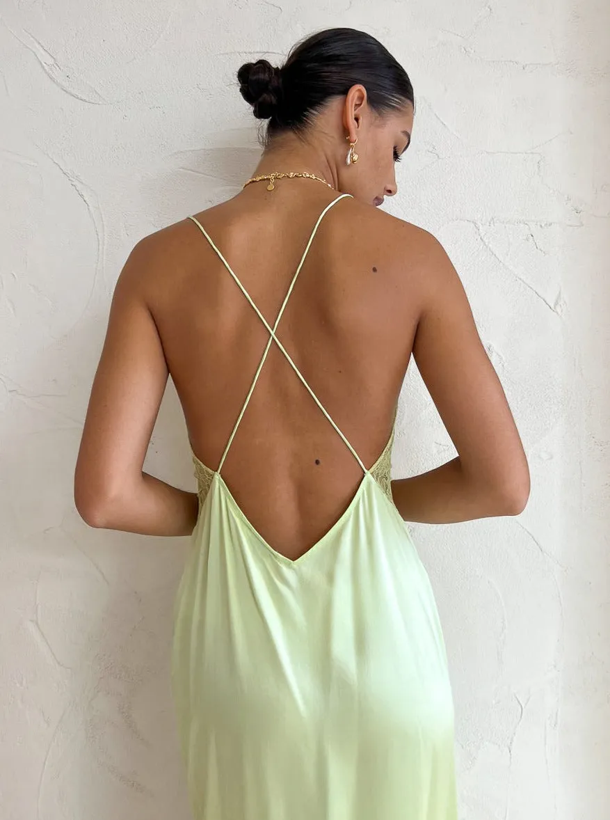 Ginia Desire Dress in Pure Lime