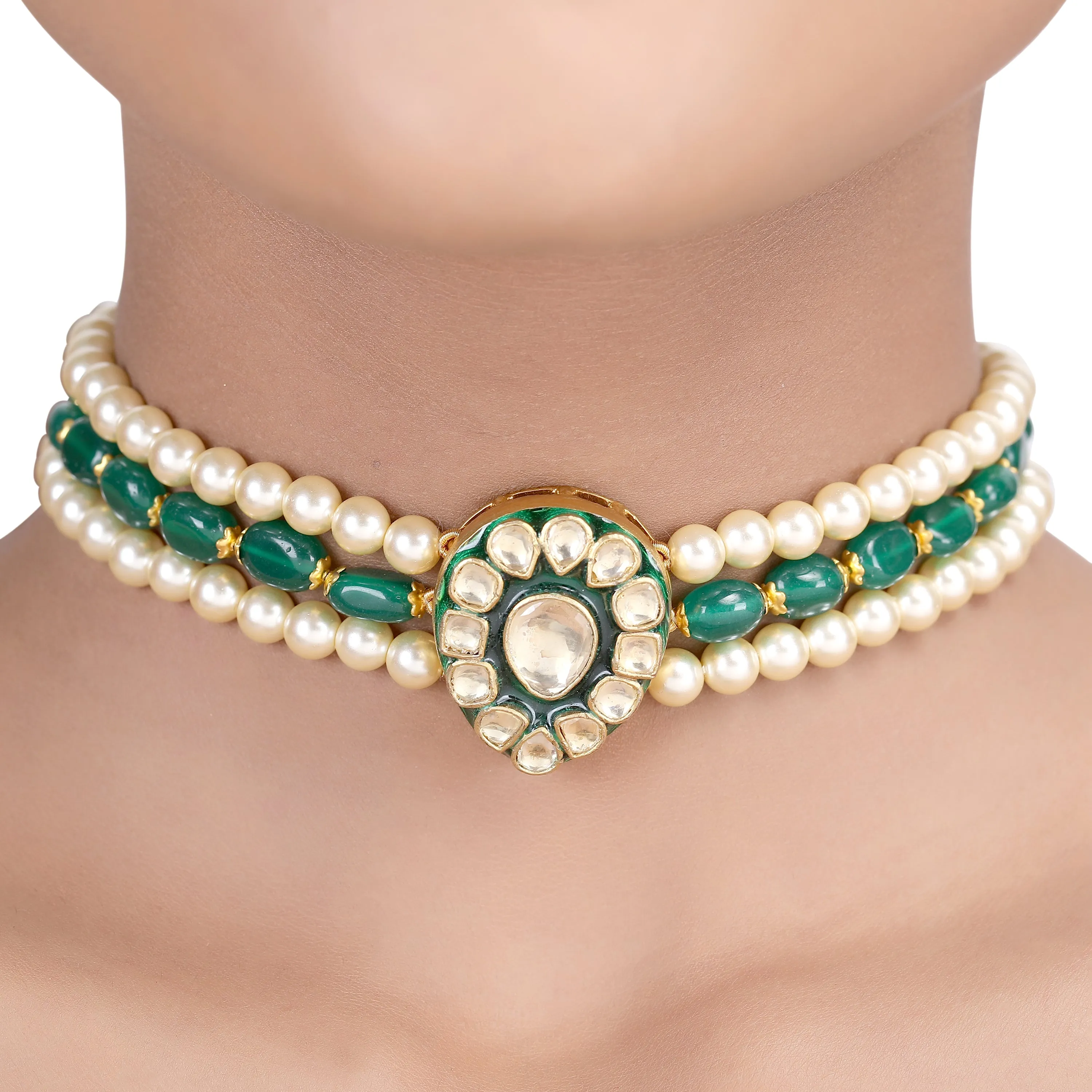 GULUBAND Narmaya KUNDN CHOKER SET