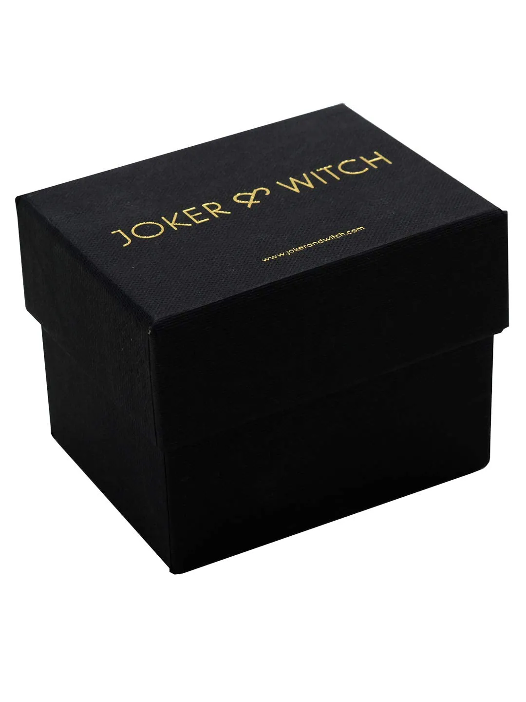 Joker & Witch Analogue Women's Watch(Black Dial Rose Gold Colored Strap)-JWBS157
