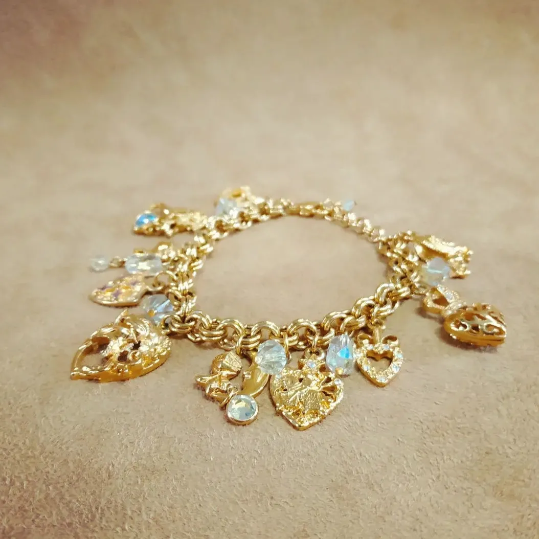 Kirks Folly Knights/Sheild of Arms Charm Bracelet