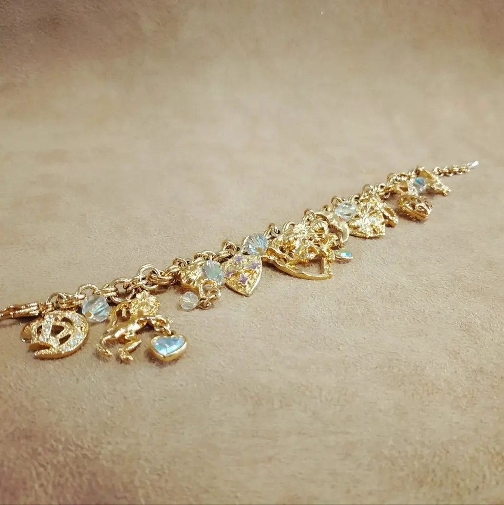 Kirks Folly Knights/Sheild of Arms Charm Bracelet