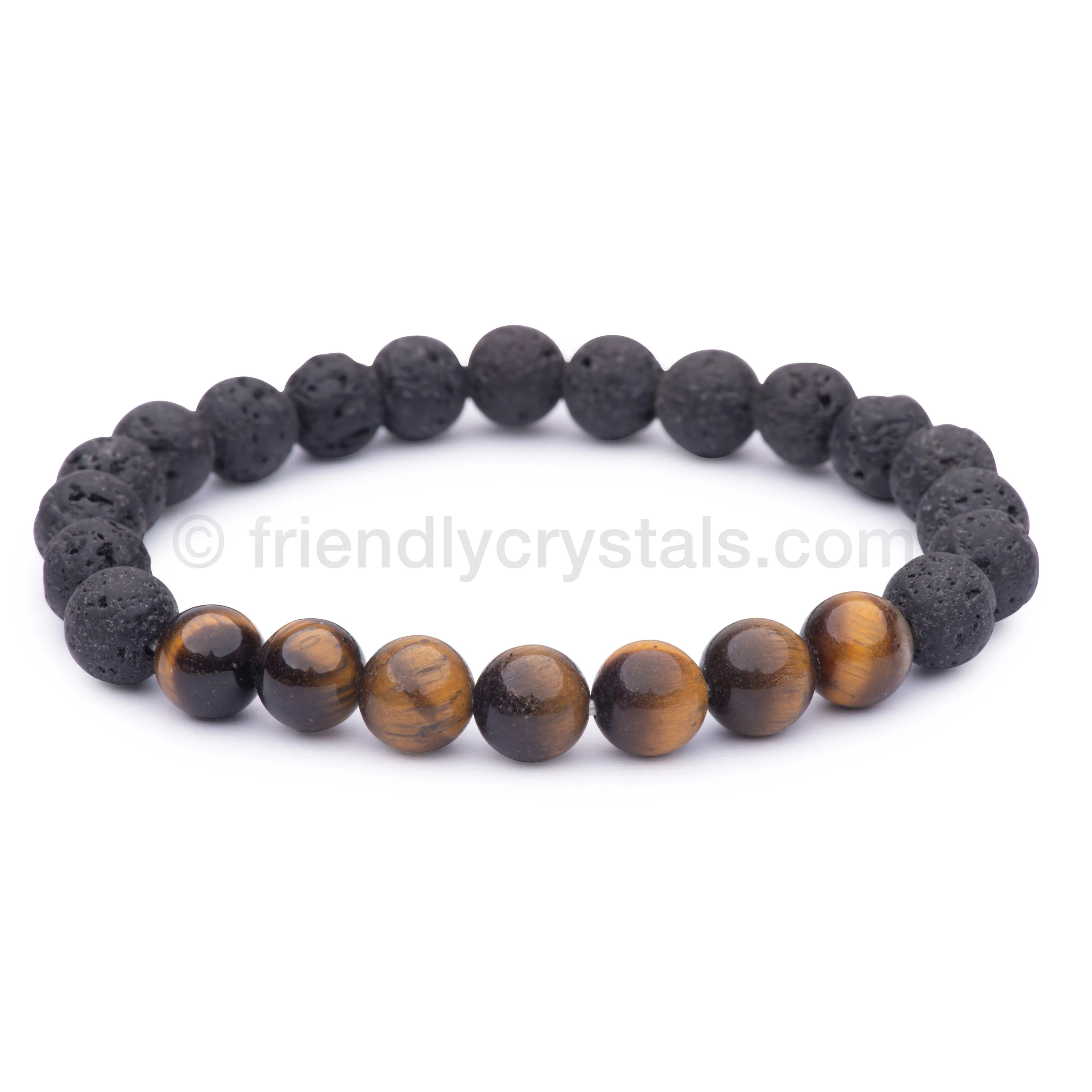 Lava Aromatherapy Gemstone Bracelets Combo Pack: 144 Lava Aromatherapy Bracelets 8mm & FREE Rotating Display Stand!