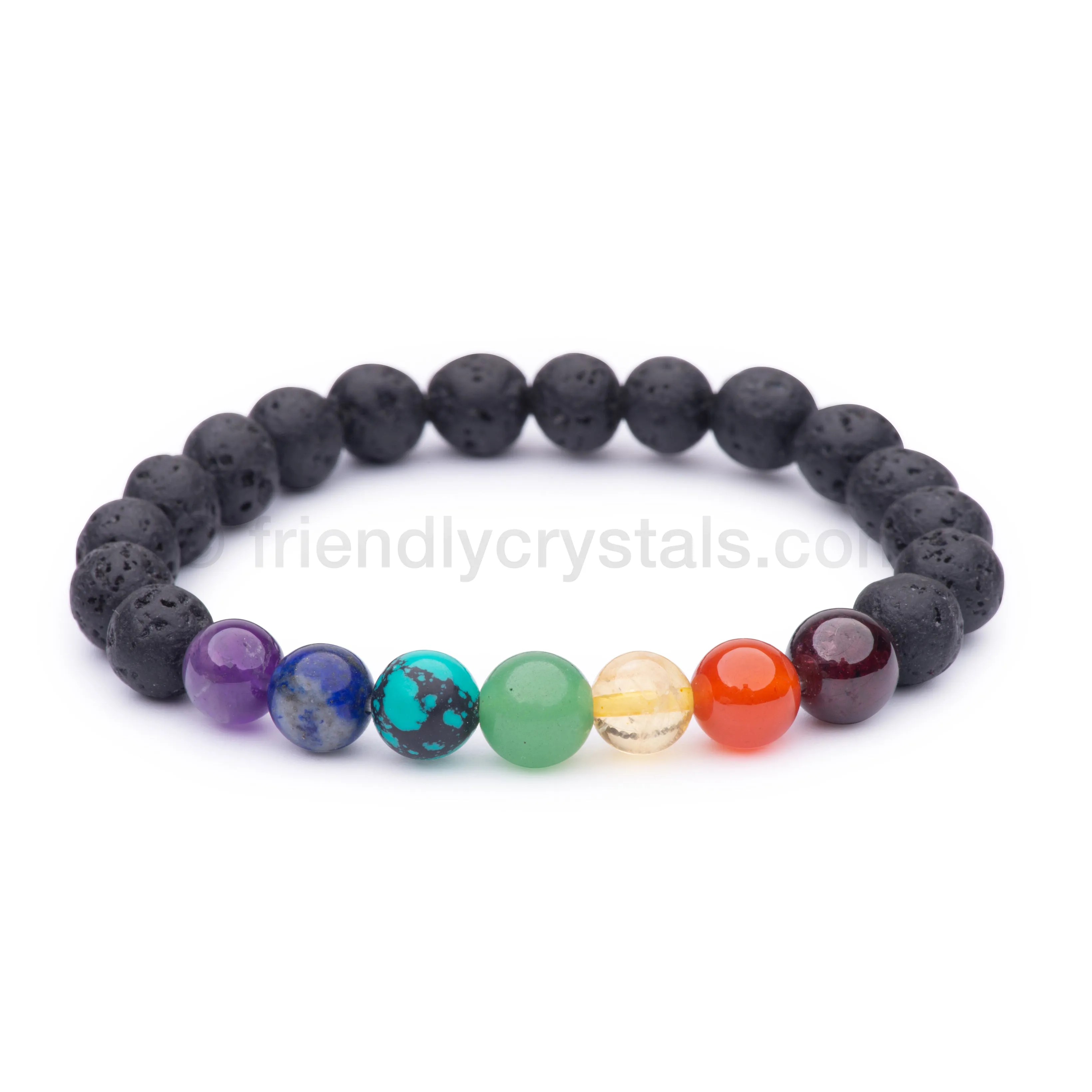 Lava Aromatherapy Gemstone Bracelets Combo Pack: 144 Lava Aromatherapy Bracelets 8mm & FREE Rotating Display Stand!