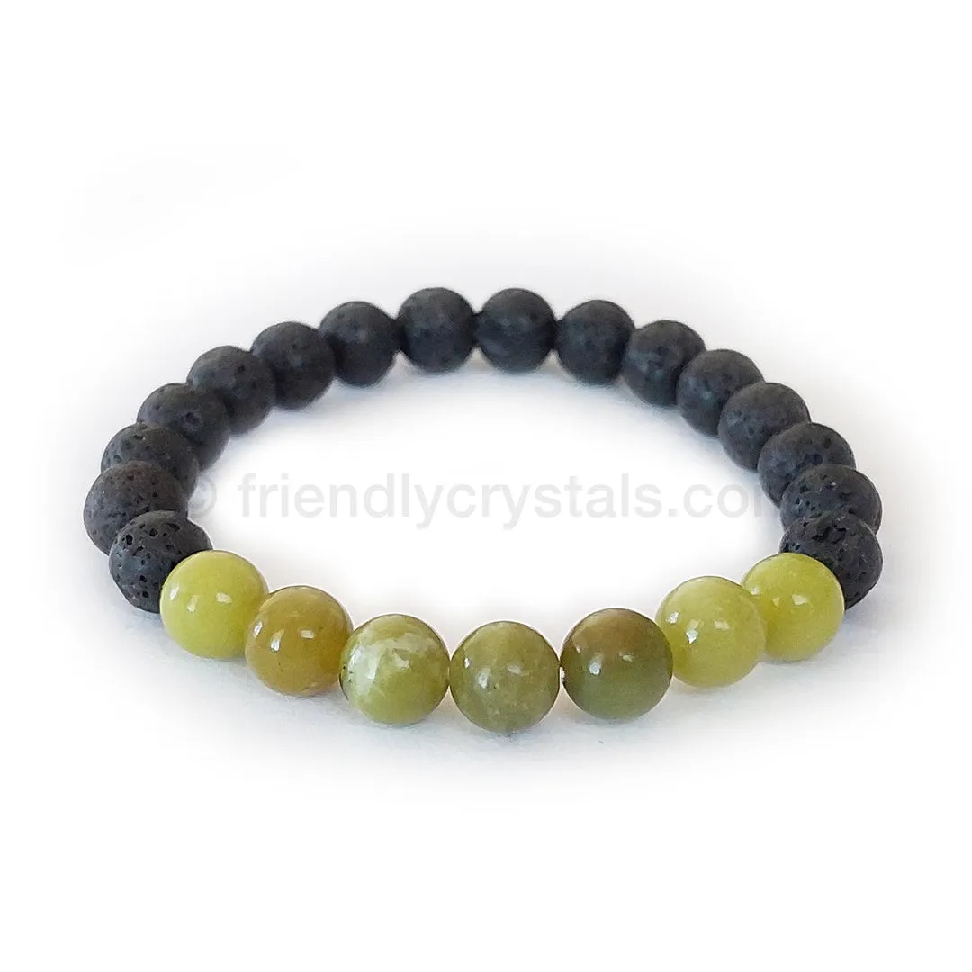 Lava Aromatherapy Gemstone Bracelets Combo Pack: 144 Lava Aromatherapy Bracelets 8mm & FREE Rotating Display Stand!