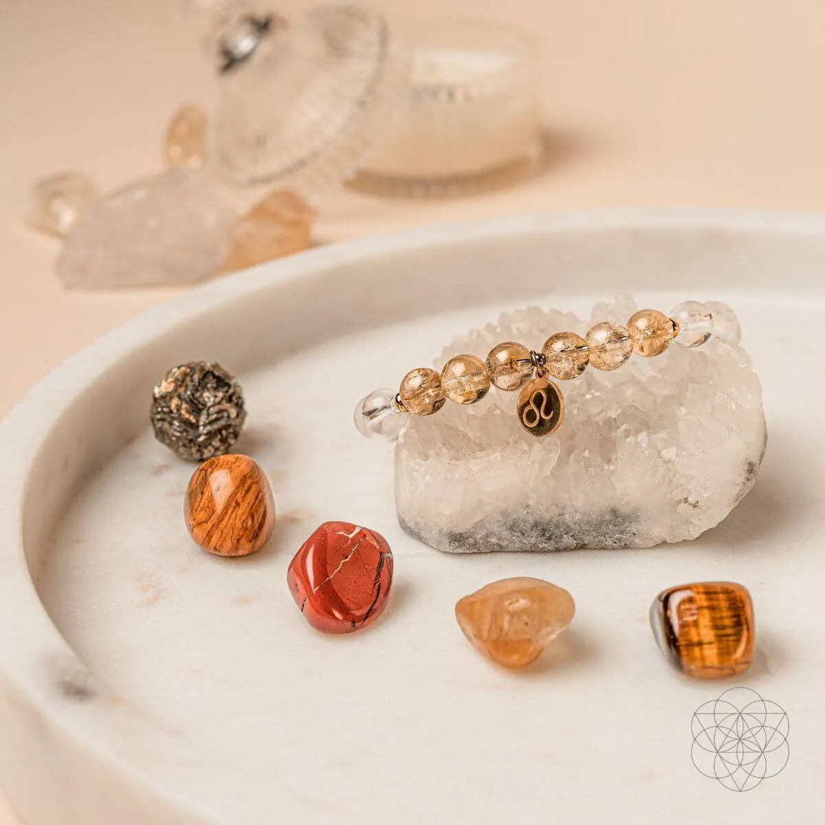 Leo Bracelet and Crystals Set