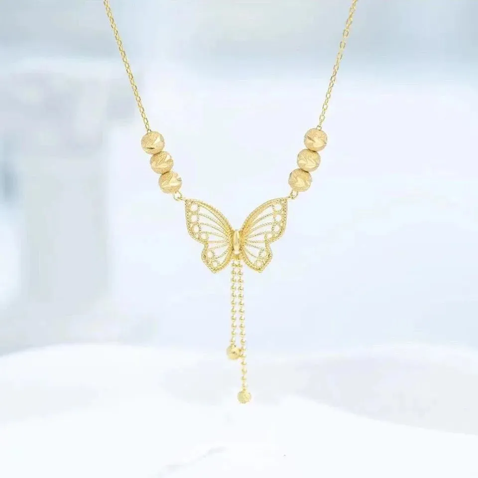 Live Burst Fashion Temperament Titanium Steel Necklace Openwork Model-13