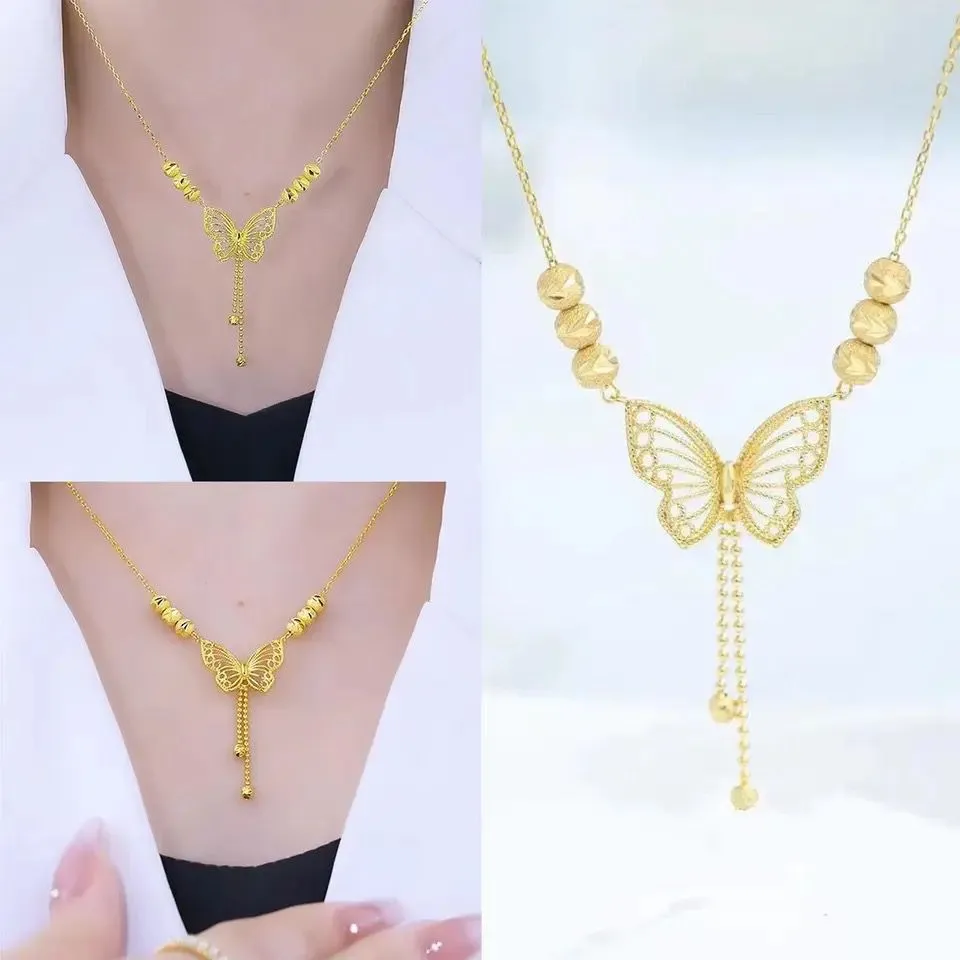 Live Burst Fashion Temperament Titanium Steel Necklace Openwork Model-13