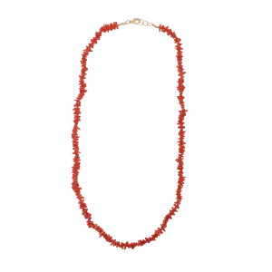 Long Shell Necklace - Coral
