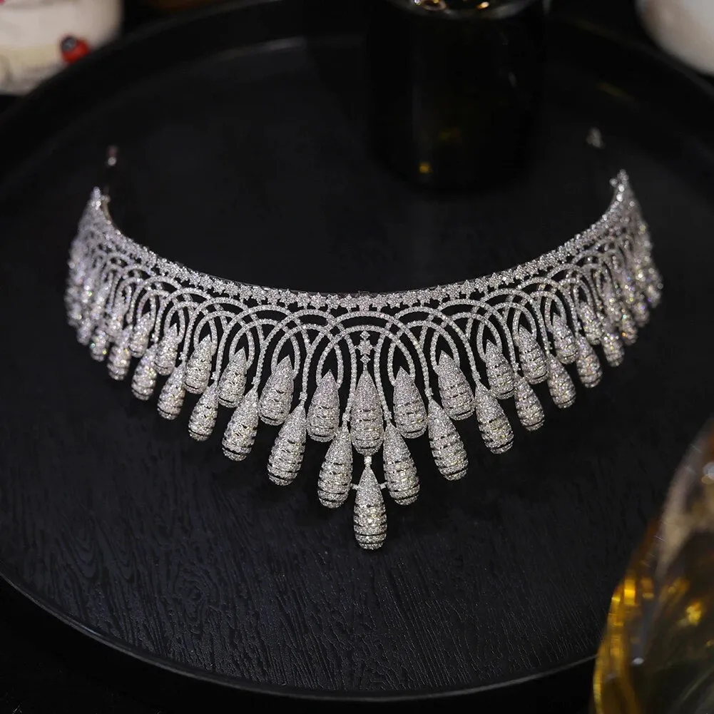 Luxury Microencrusted Zircon Queen Crown