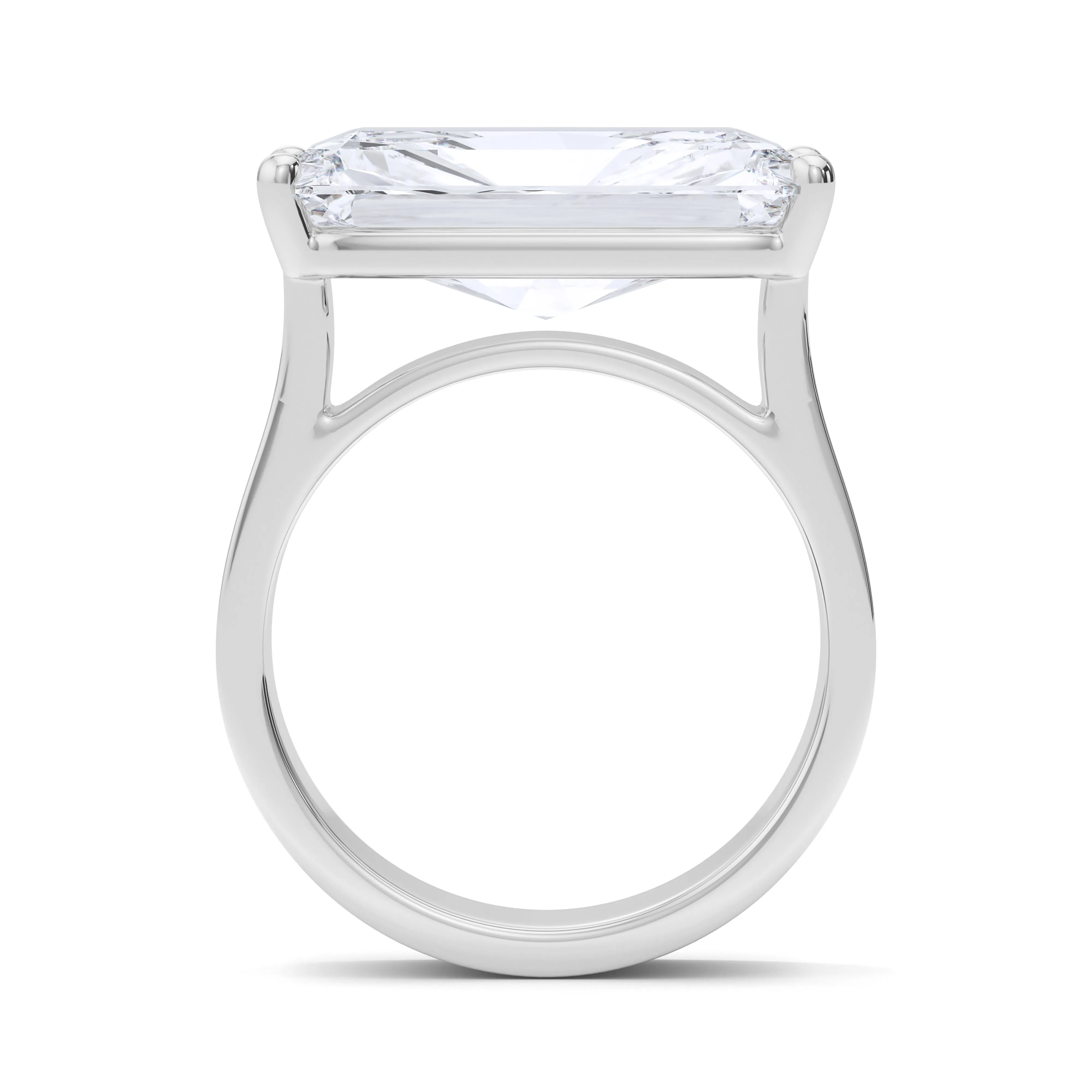 Men's Radiant East-West Diamond Band