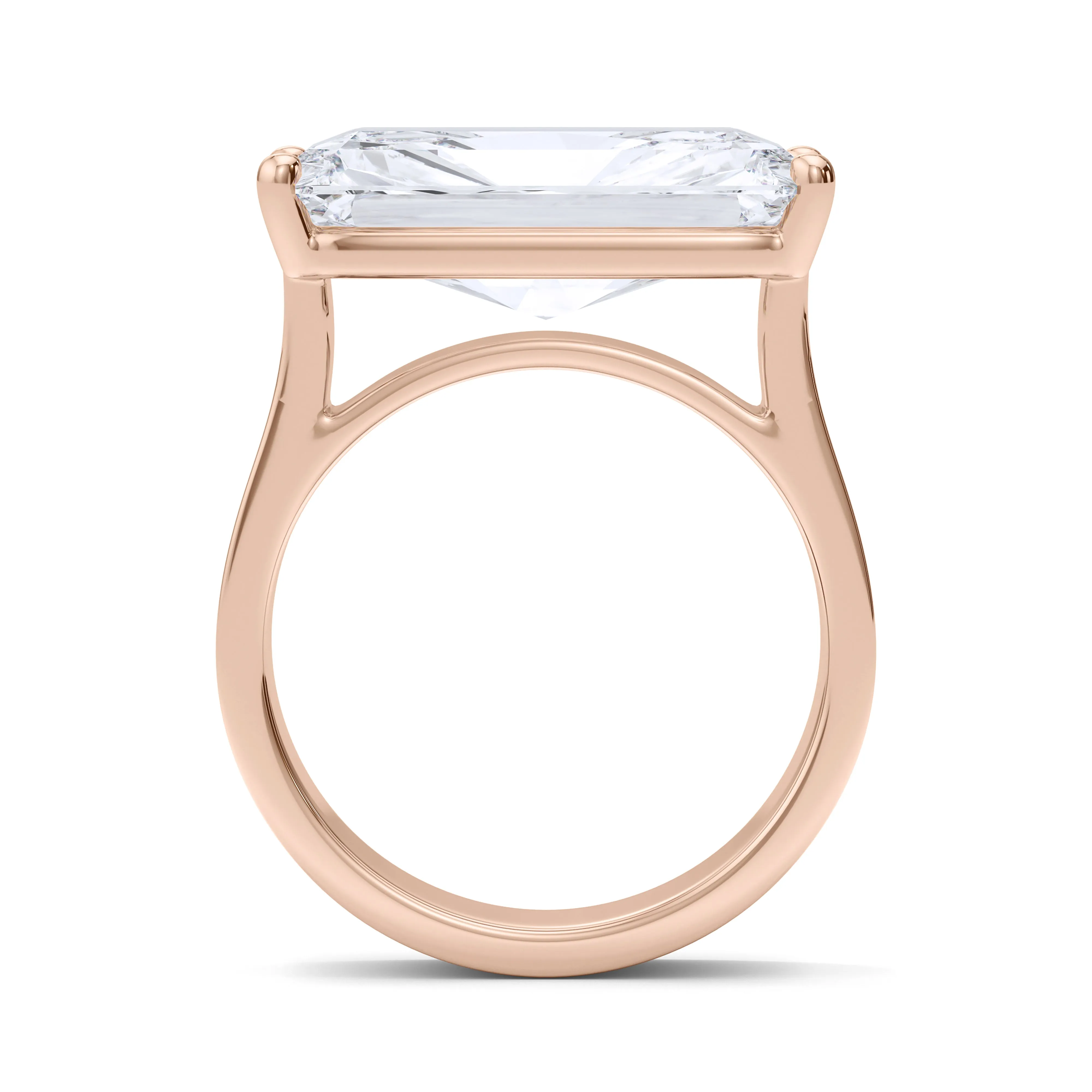 Men's Radiant East-West Diamond Band