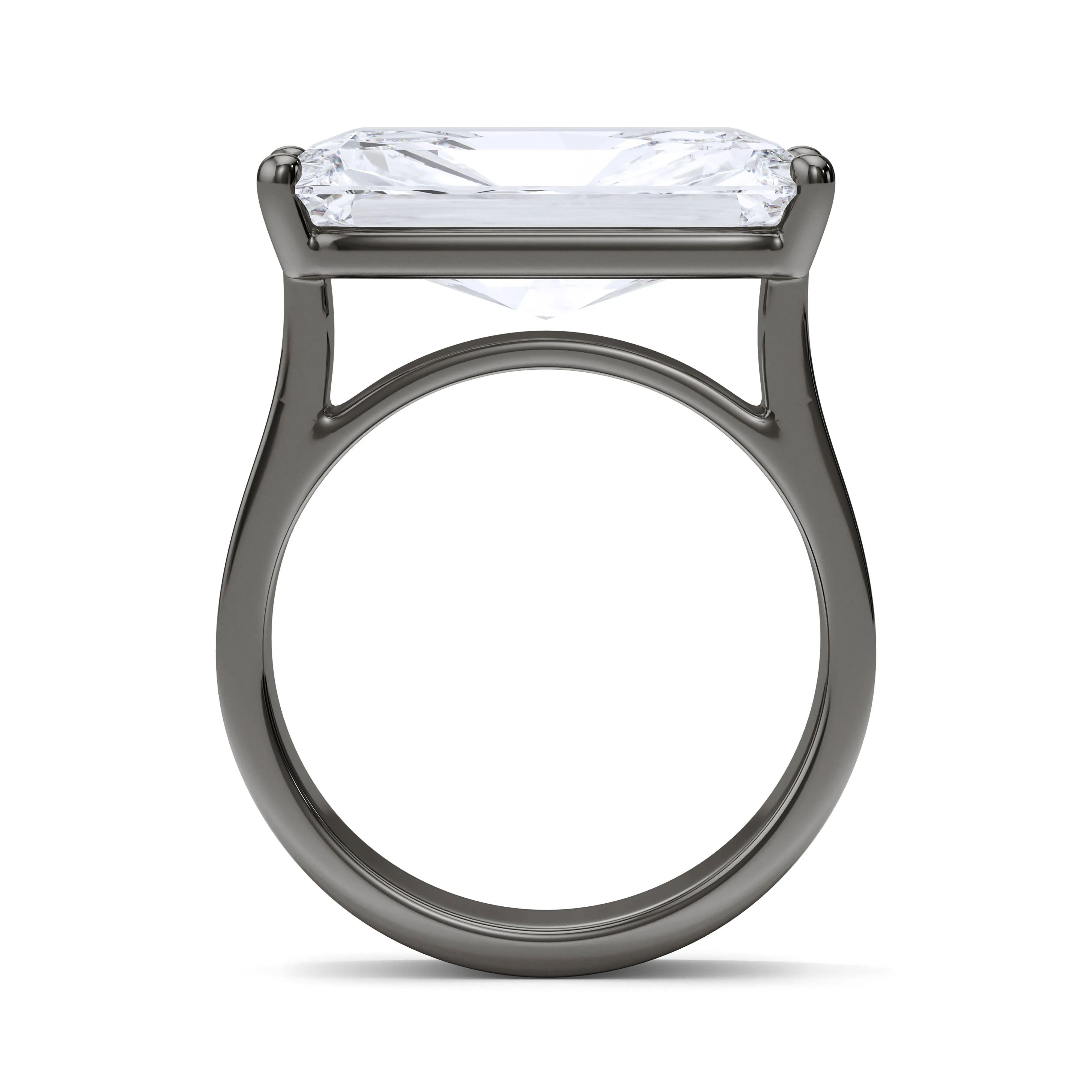 Men's Radiant East-West Diamond Band