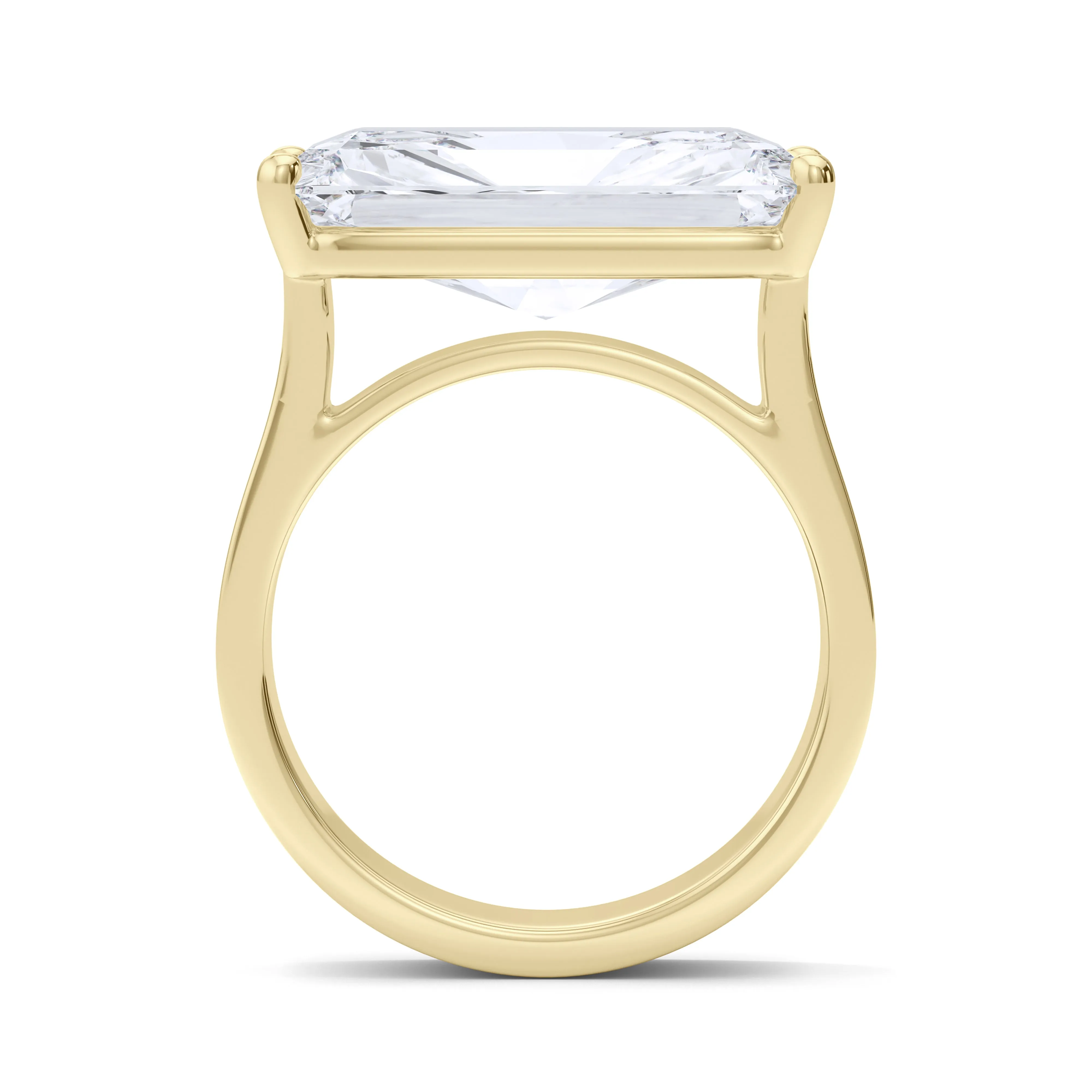 Men's Radiant East-West Diamond Band