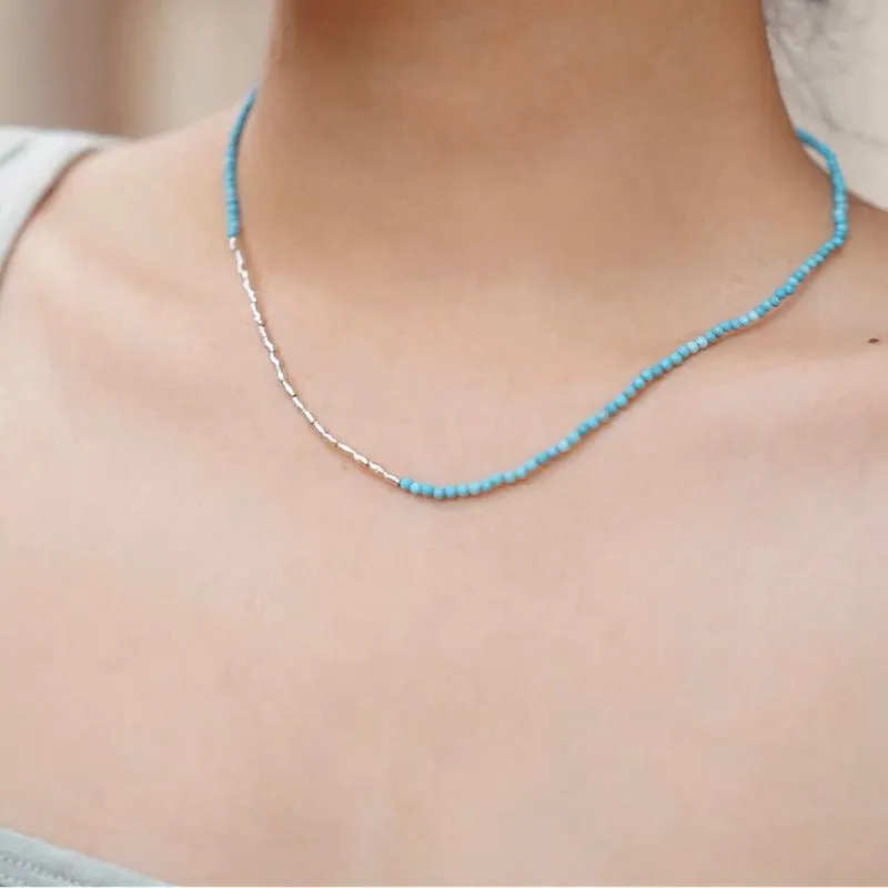 Mini Gemstones Beaded Necklace