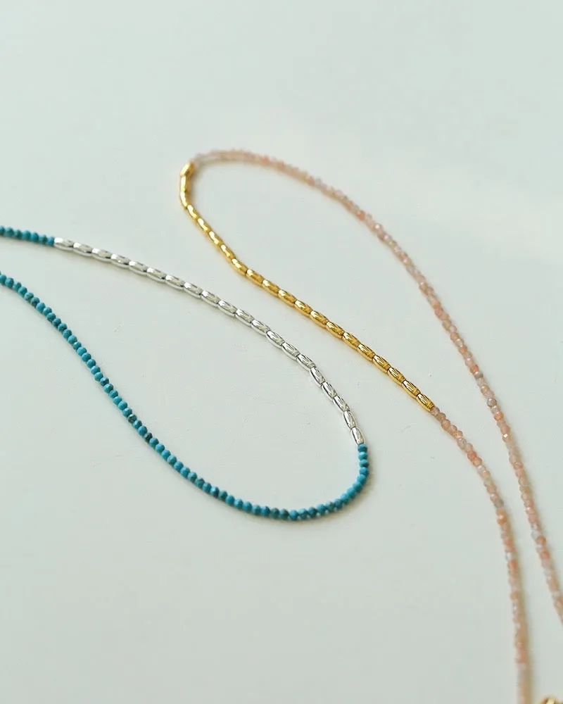 Mini Gemstones Beaded Necklace