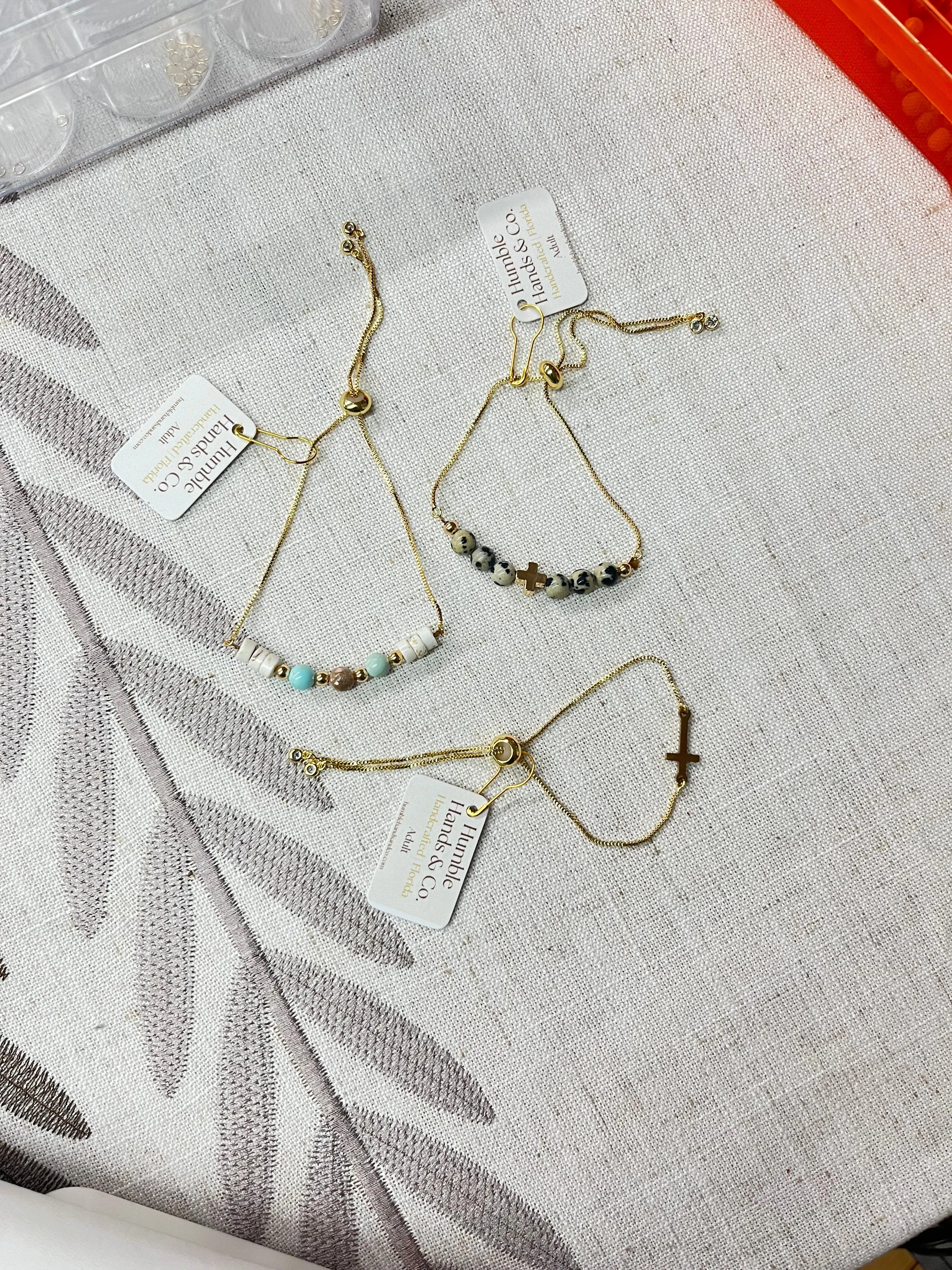 Mixed Bead Adjustable Bracelet