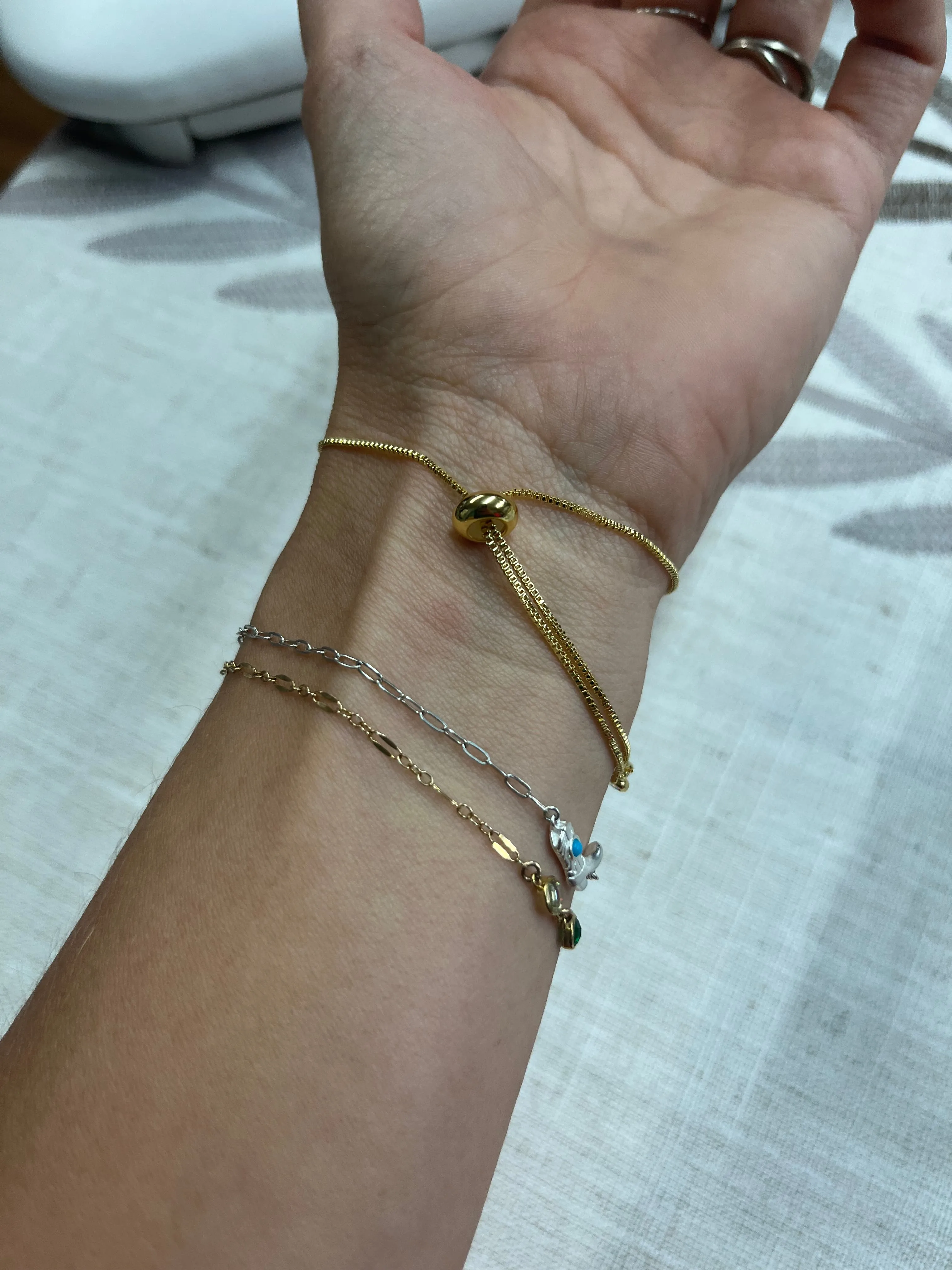 Mixed Bead Adjustable Bracelet