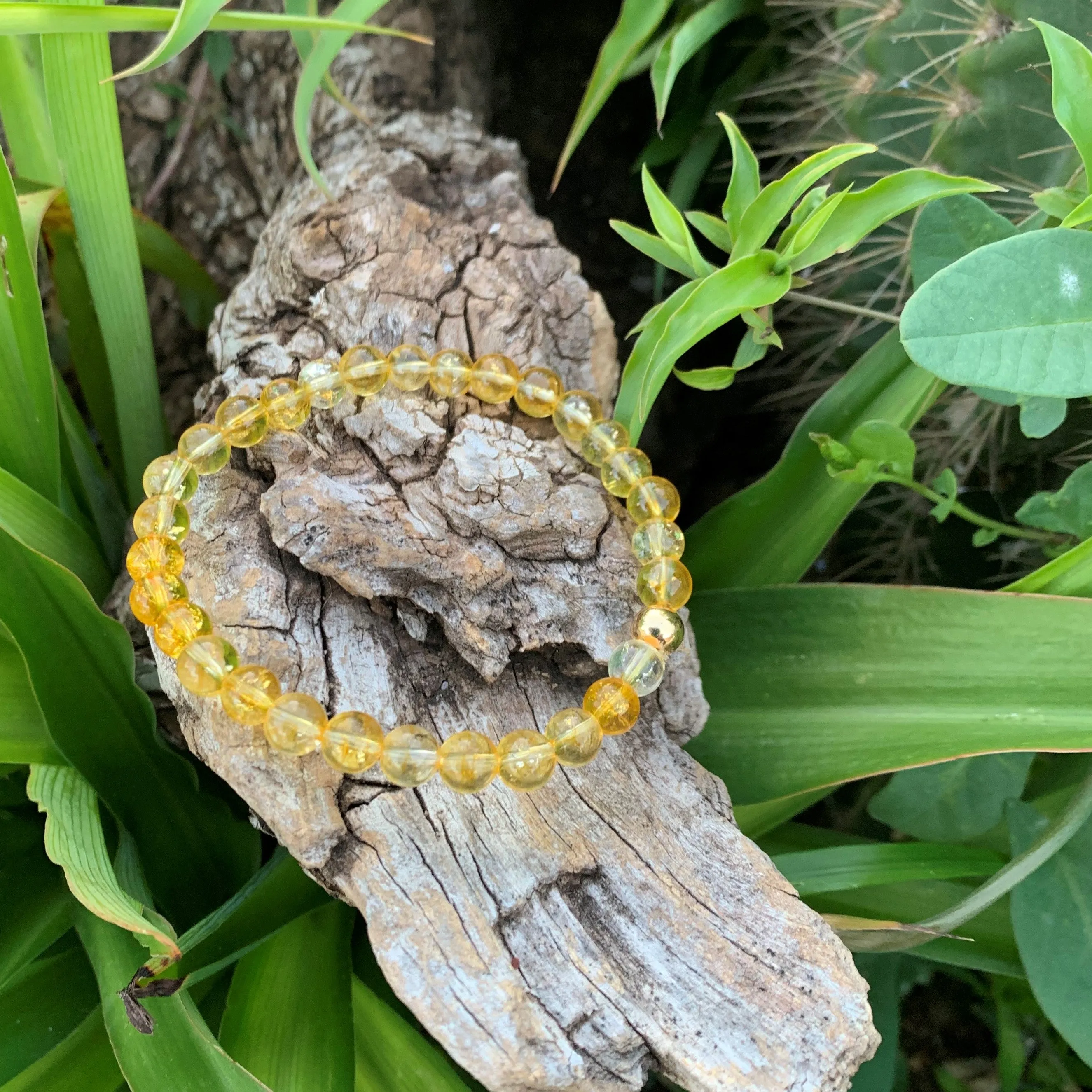 Natural citrine bracelet "Abundance"