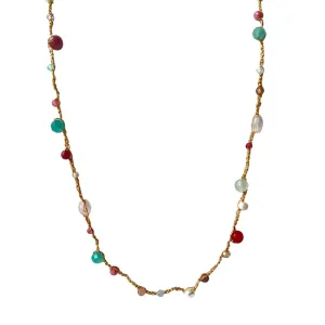 NECKLACE FLOWER PENDANT ONYX