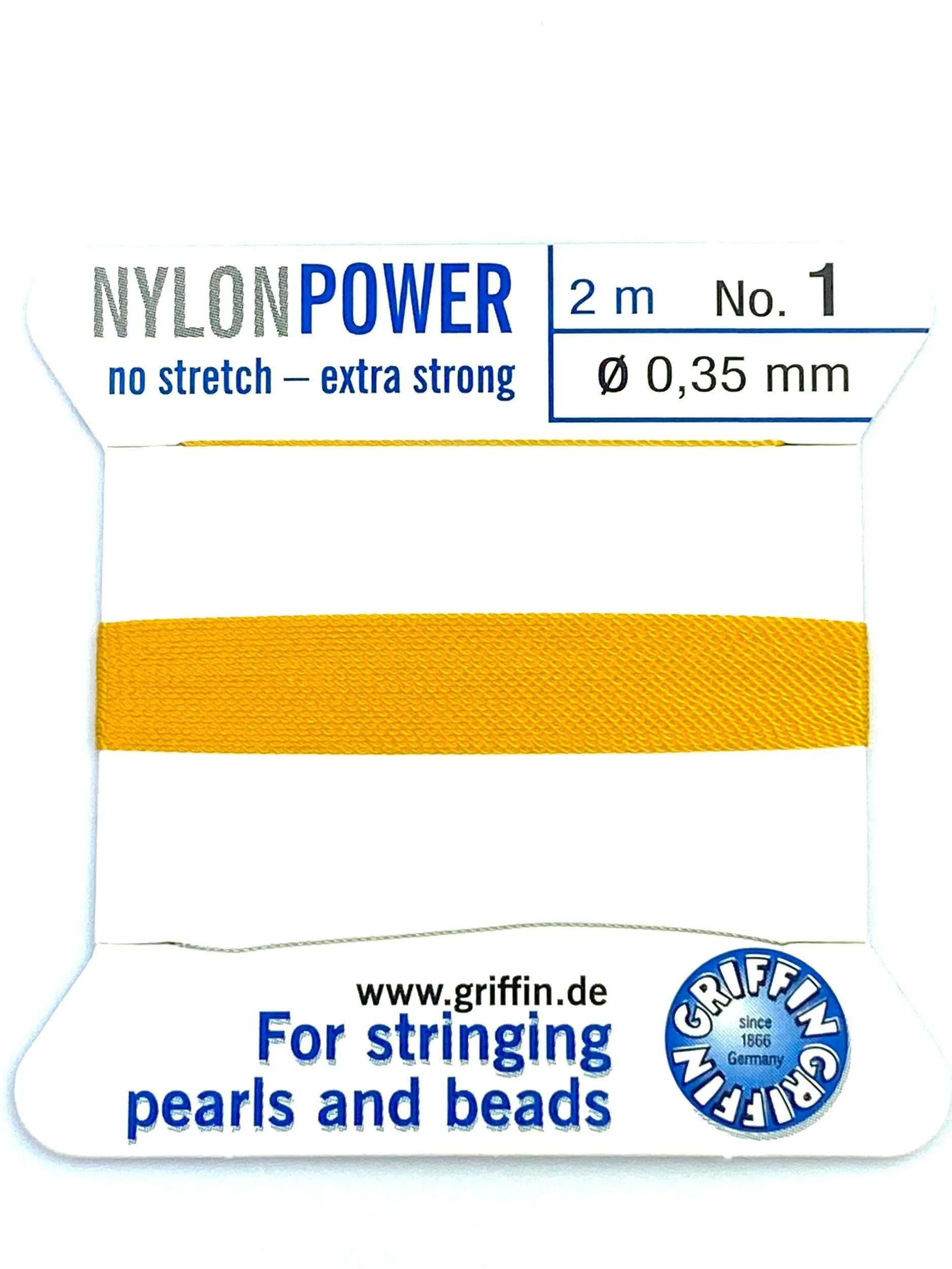 Nylon Power Bead Cord Amber