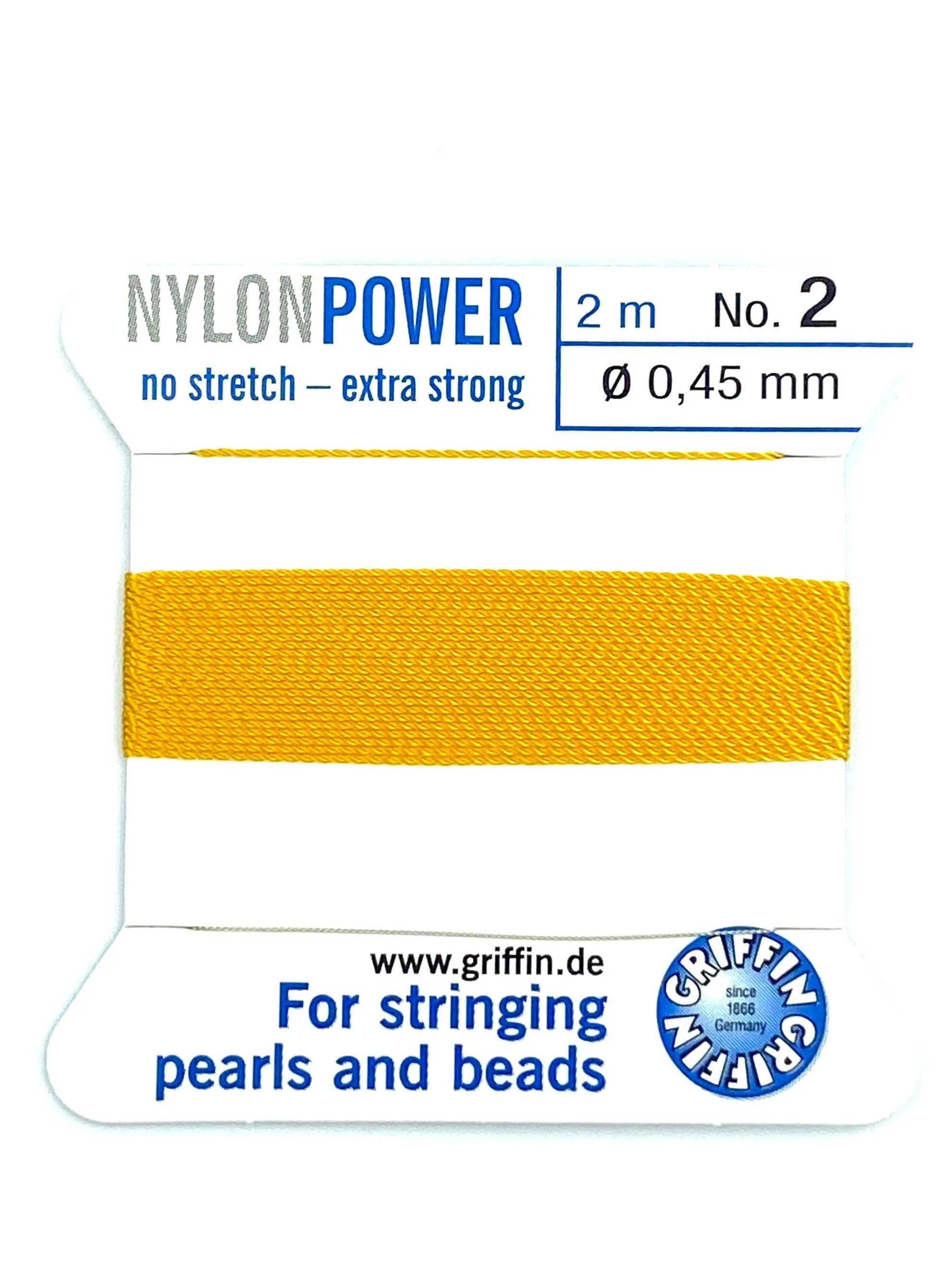 Nylon Power Bead Cord Amber