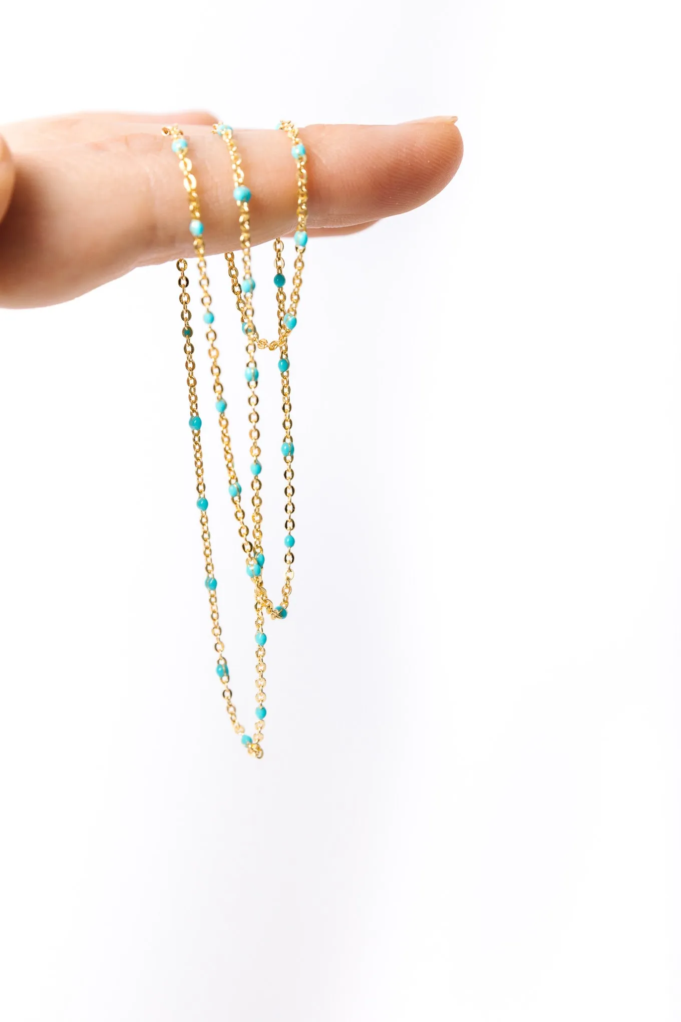 Pop of Turquoise Anklet