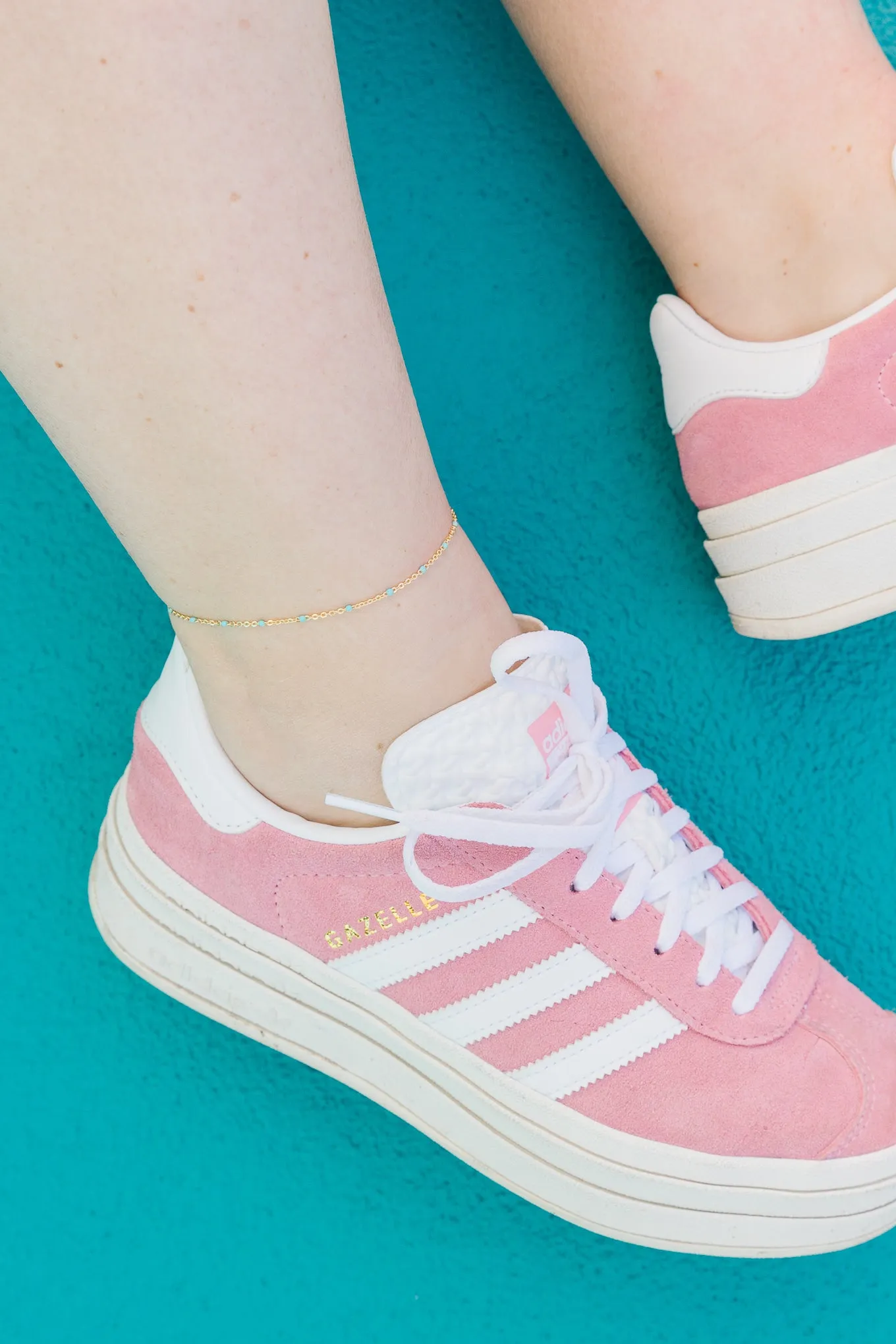 Pop of Turquoise Anklet