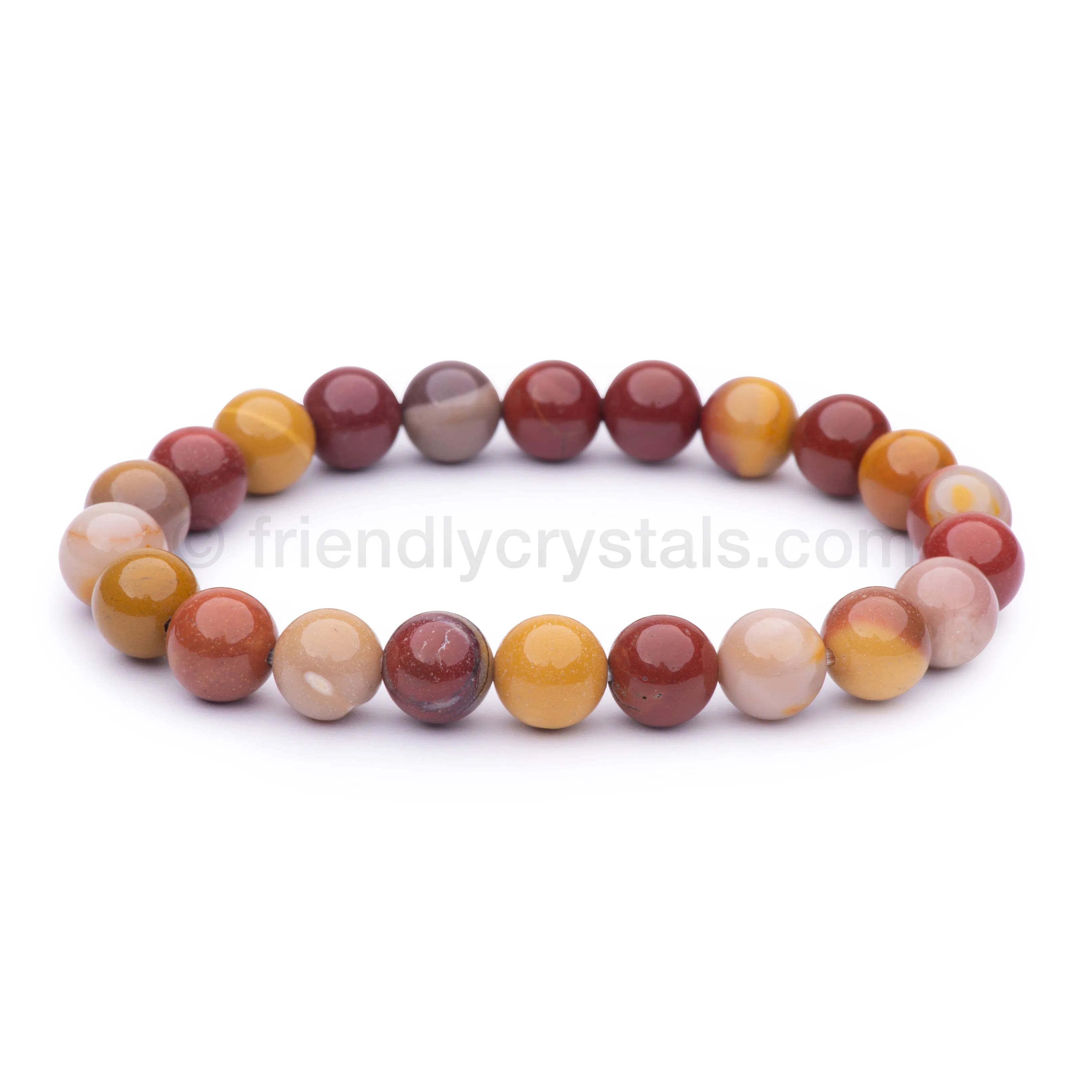 Popular Gemstone Bracelets Combo Pack - 144 Gemstone Power Bracelets 8 mm & FREE Rotating Display Stand!