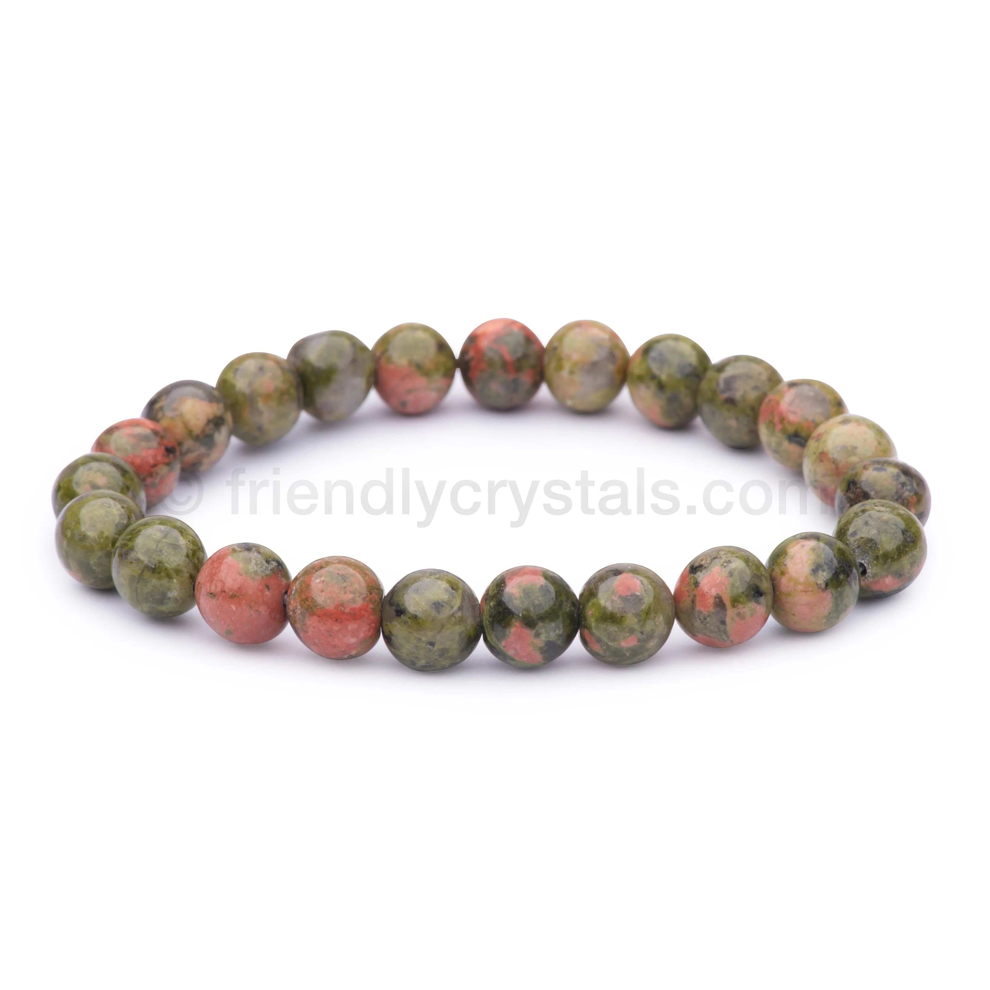 Popular Gemstone Bracelets Combo Pack - 144 Gemstone Power Bracelets 8 mm & FREE Rotating Display Stand!