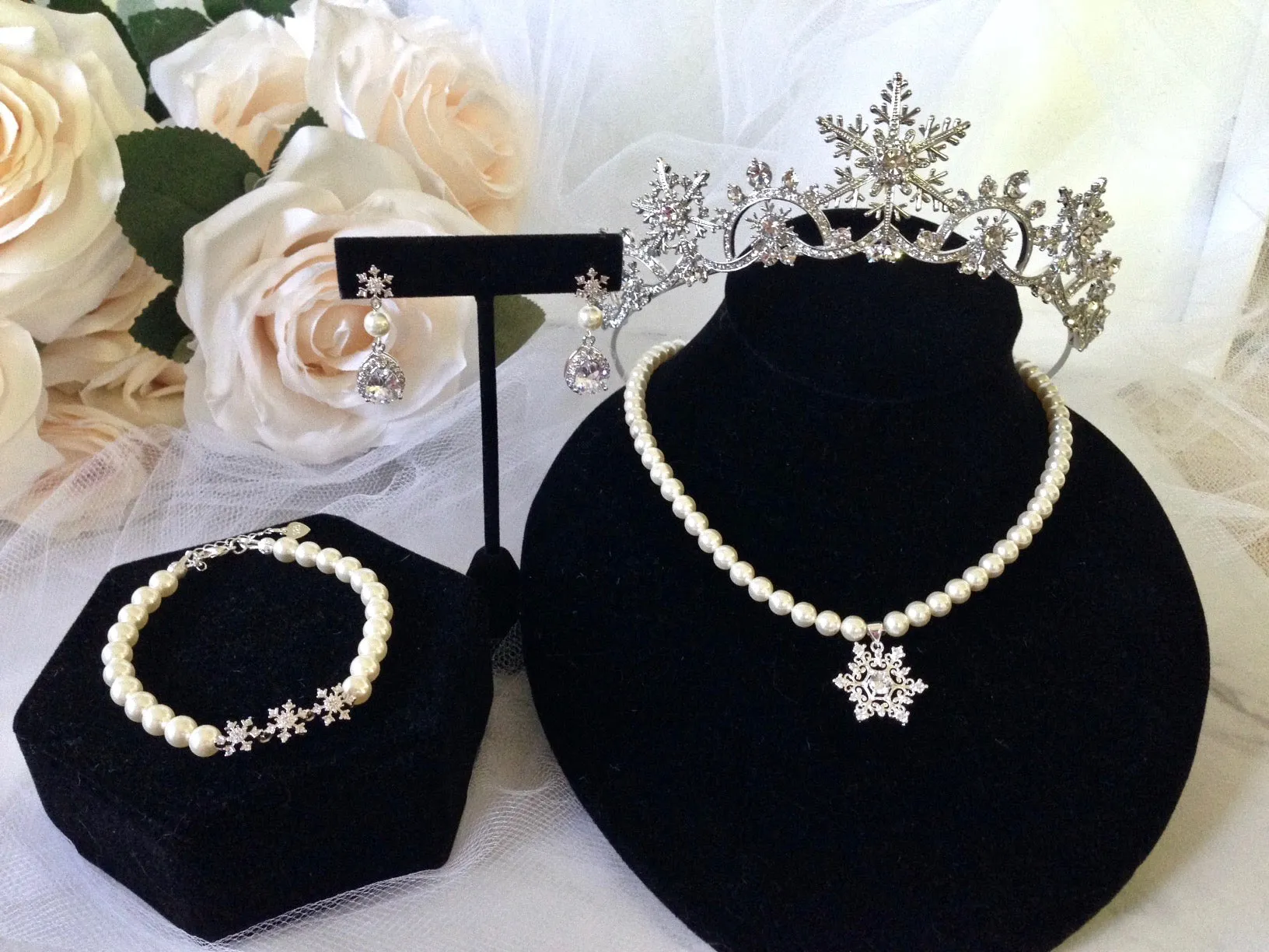 "Eira" - Winter Snowflake Bridal Tiara