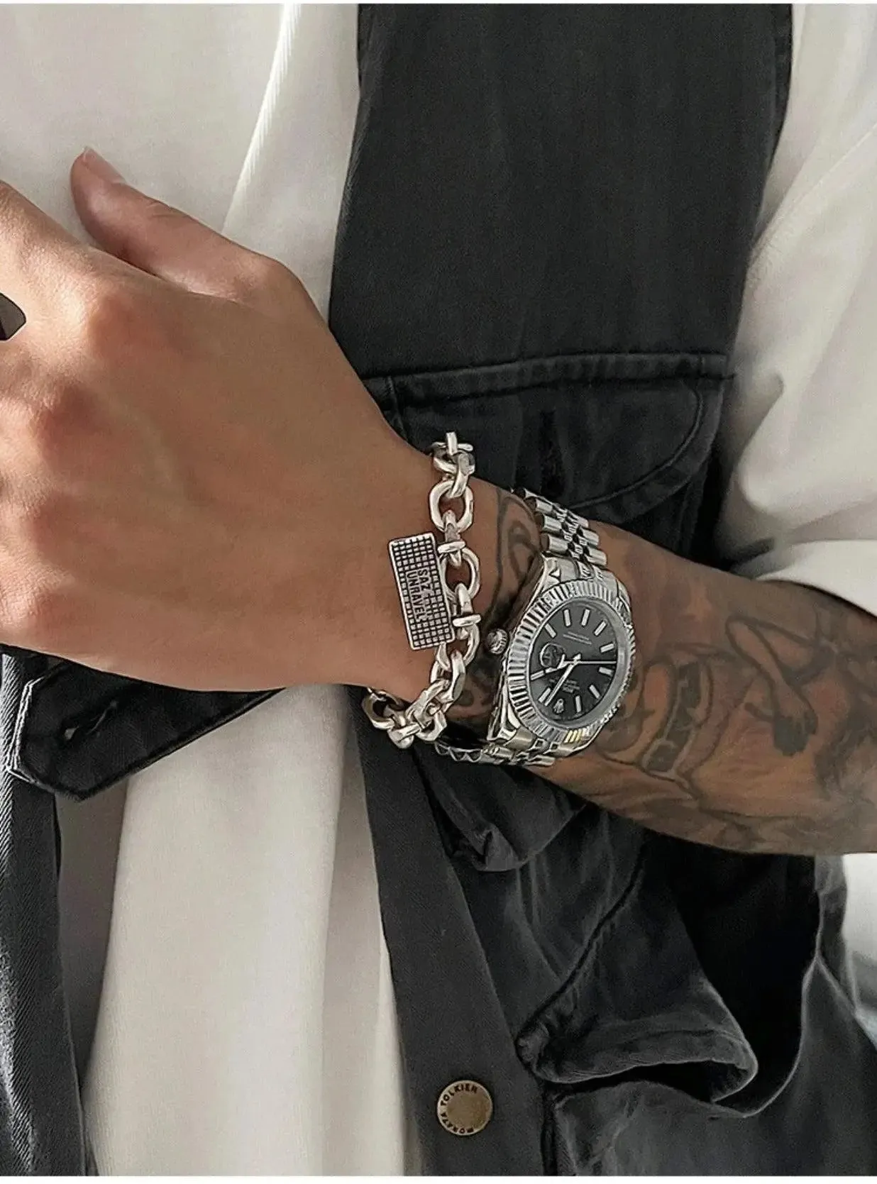 Rectangular Pendant Bracelet