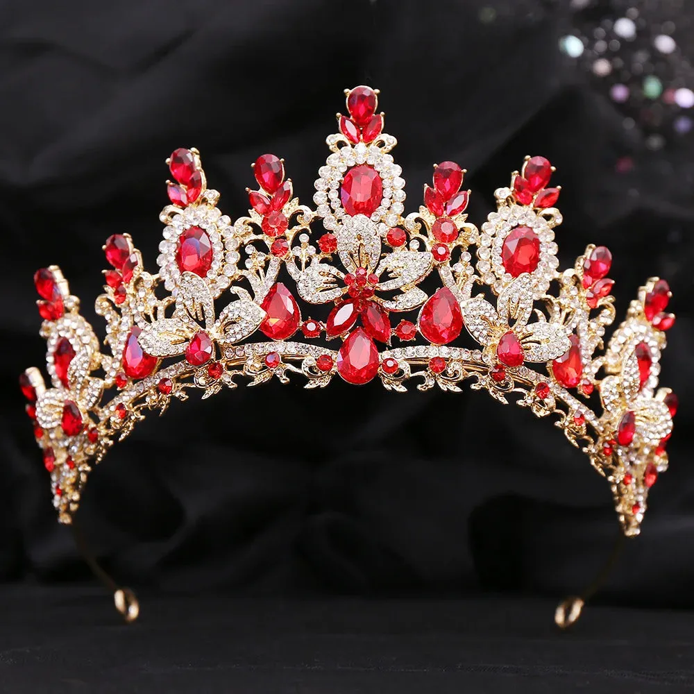 Rhinestone Crystal  Pageant Headdress Party Tiara Hair Accessories