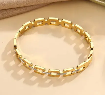Roman Numeral Timepiece Bracelet