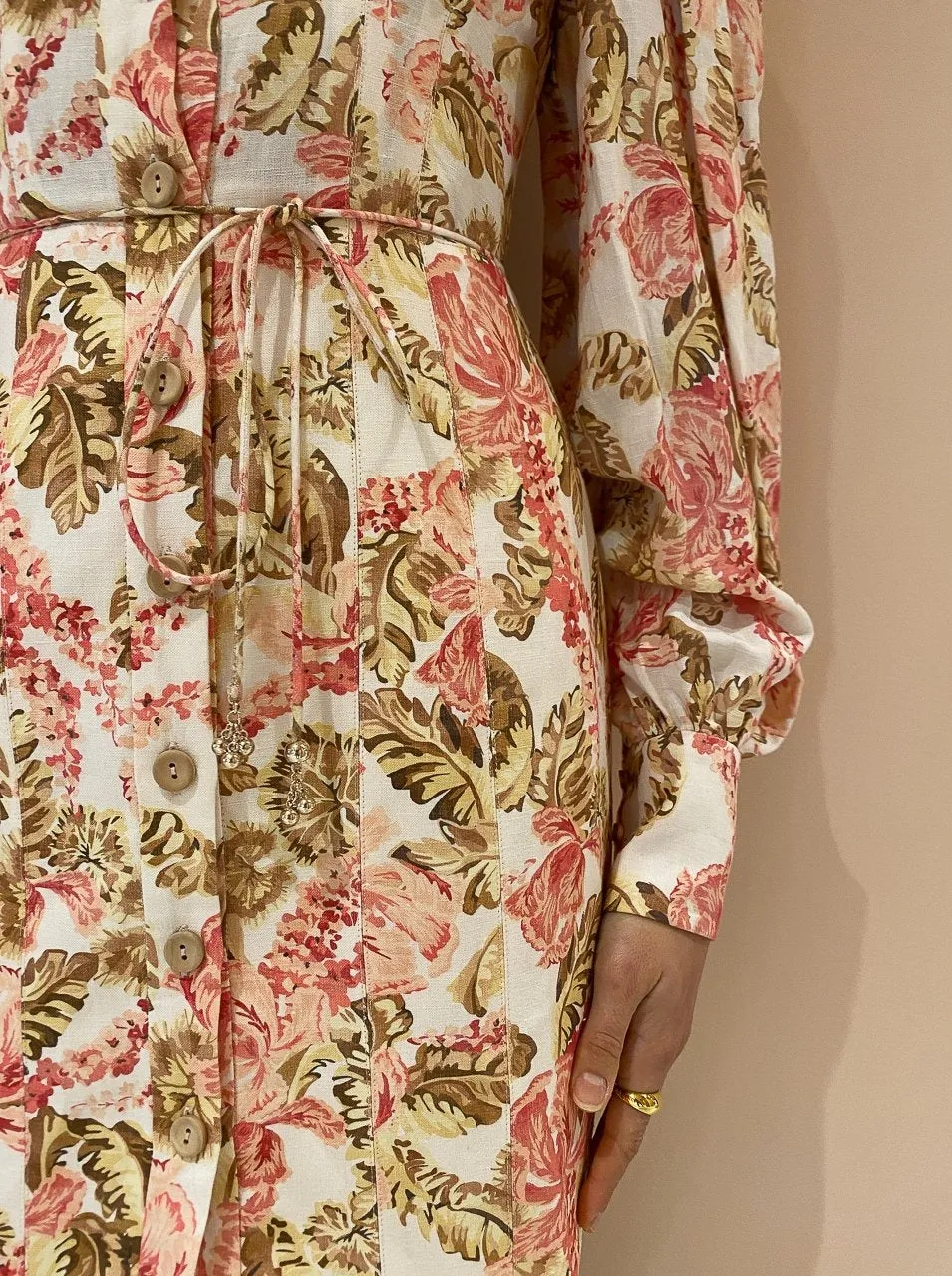 Significant Other Leonie Dress in Pink Sangria Floral