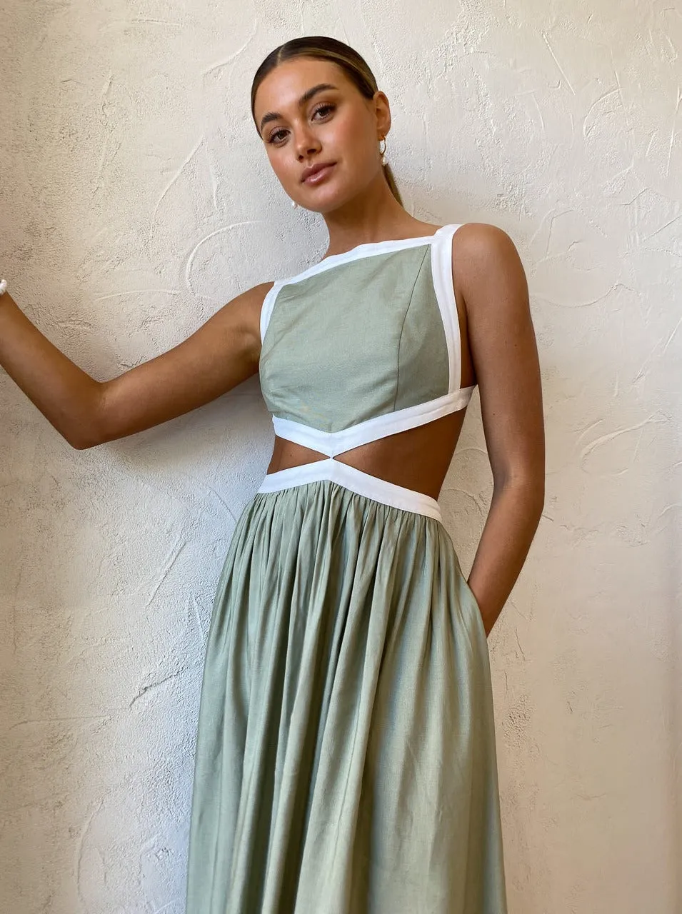 Significant Other Marino Dress in Sage