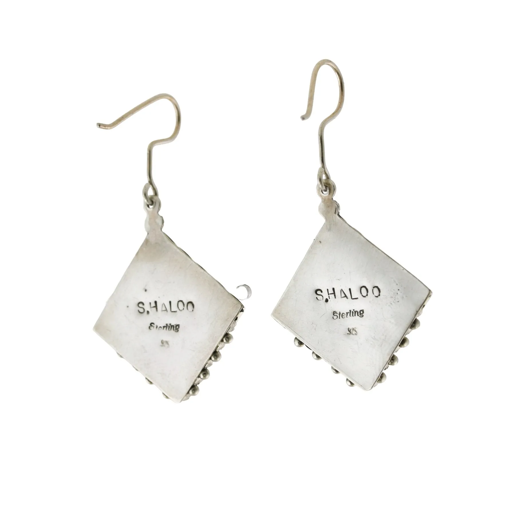 Sleeping Beauty Square Drop Earrings