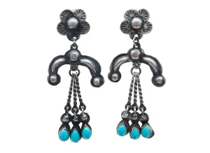 Sleeping Beauty Turquoise Earrings | E. Yazzie