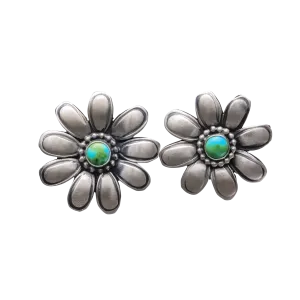 Sonoran Turquoise Flower Earrings | Paul Livingston